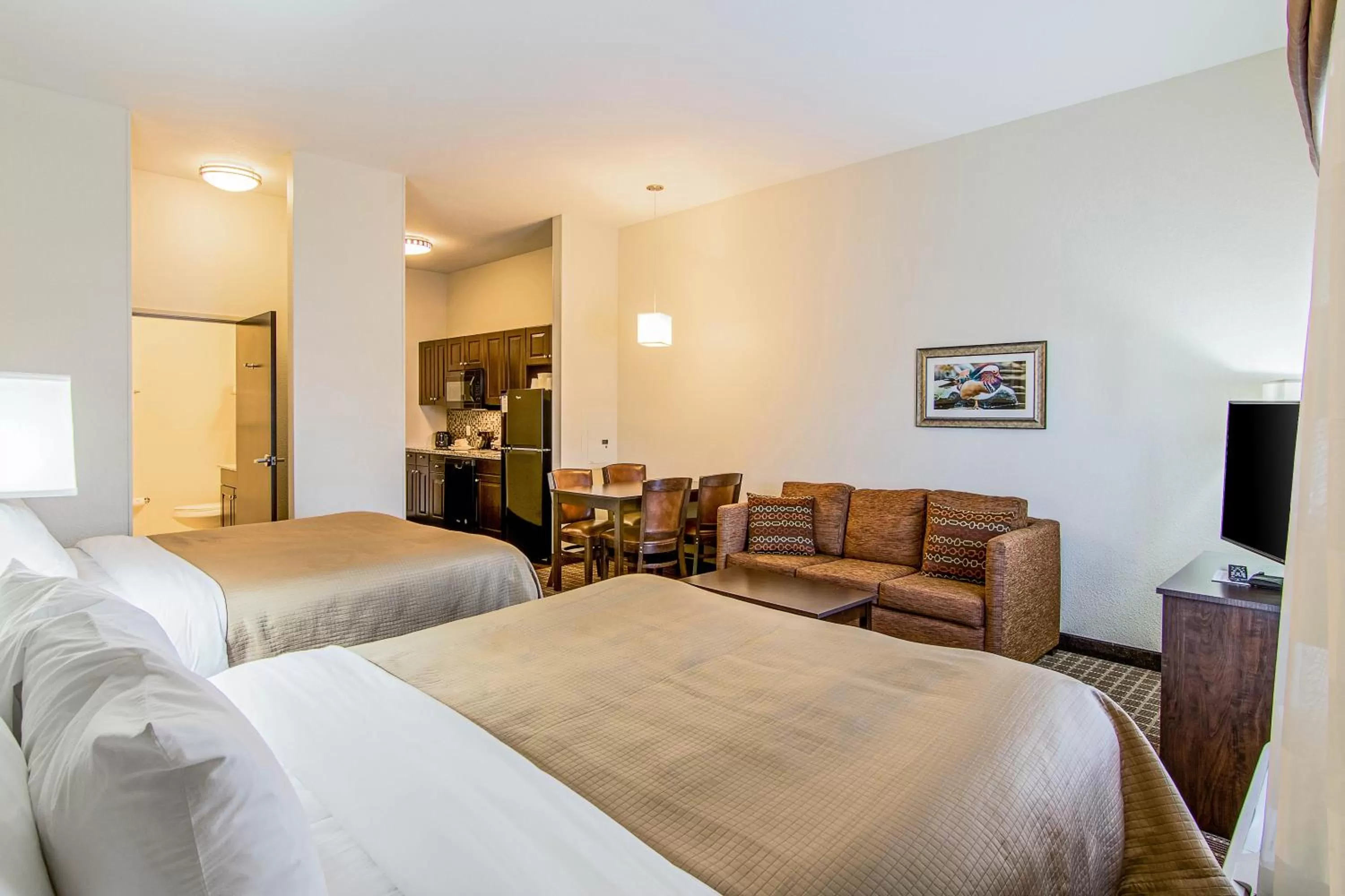 Photo of the whole room, Bed in Sleep Inn & Suites West-Near Medical Center