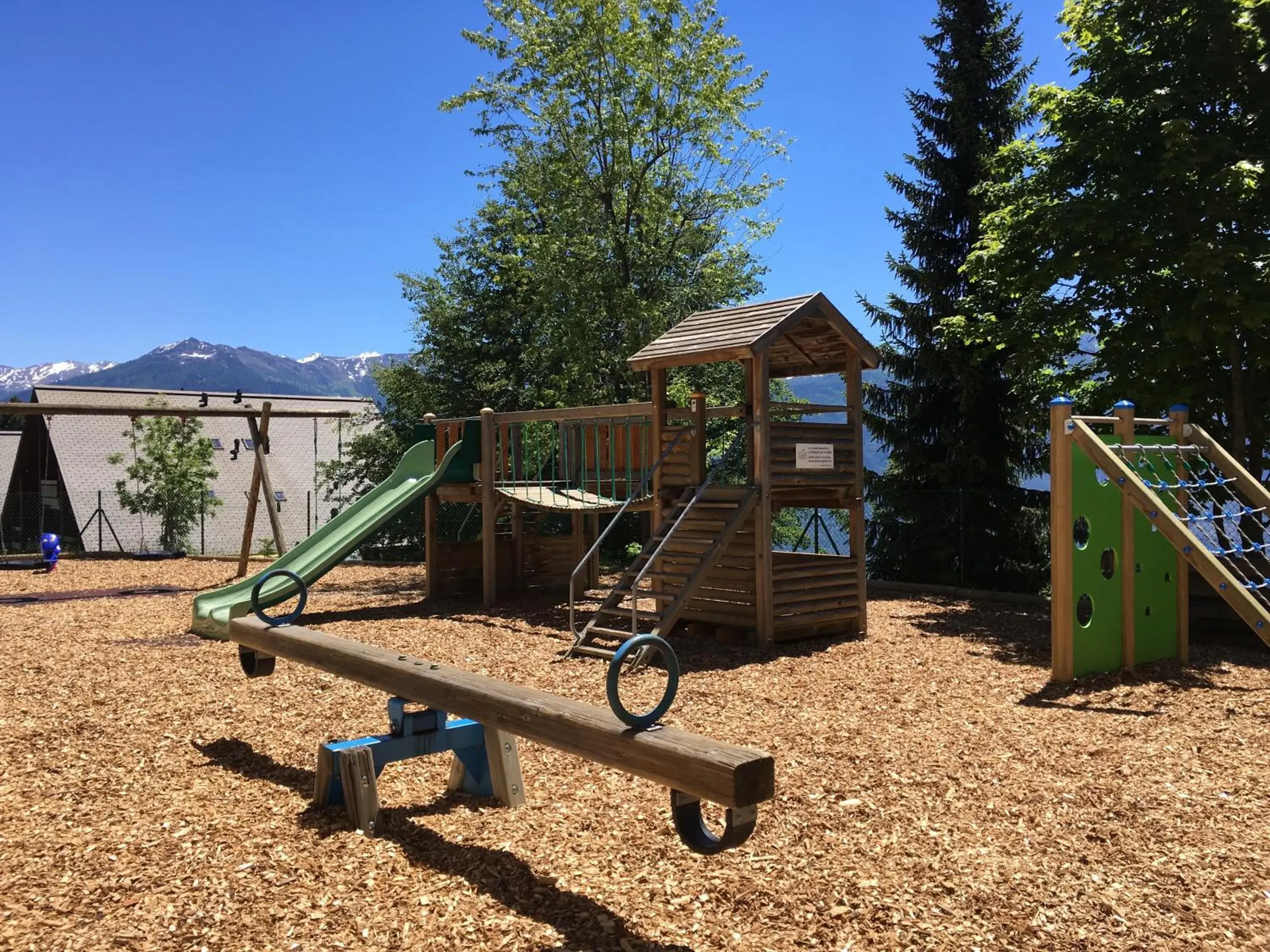 Children play ground, Children's Play Area in Hôtel des Bains d'Ovronnaz