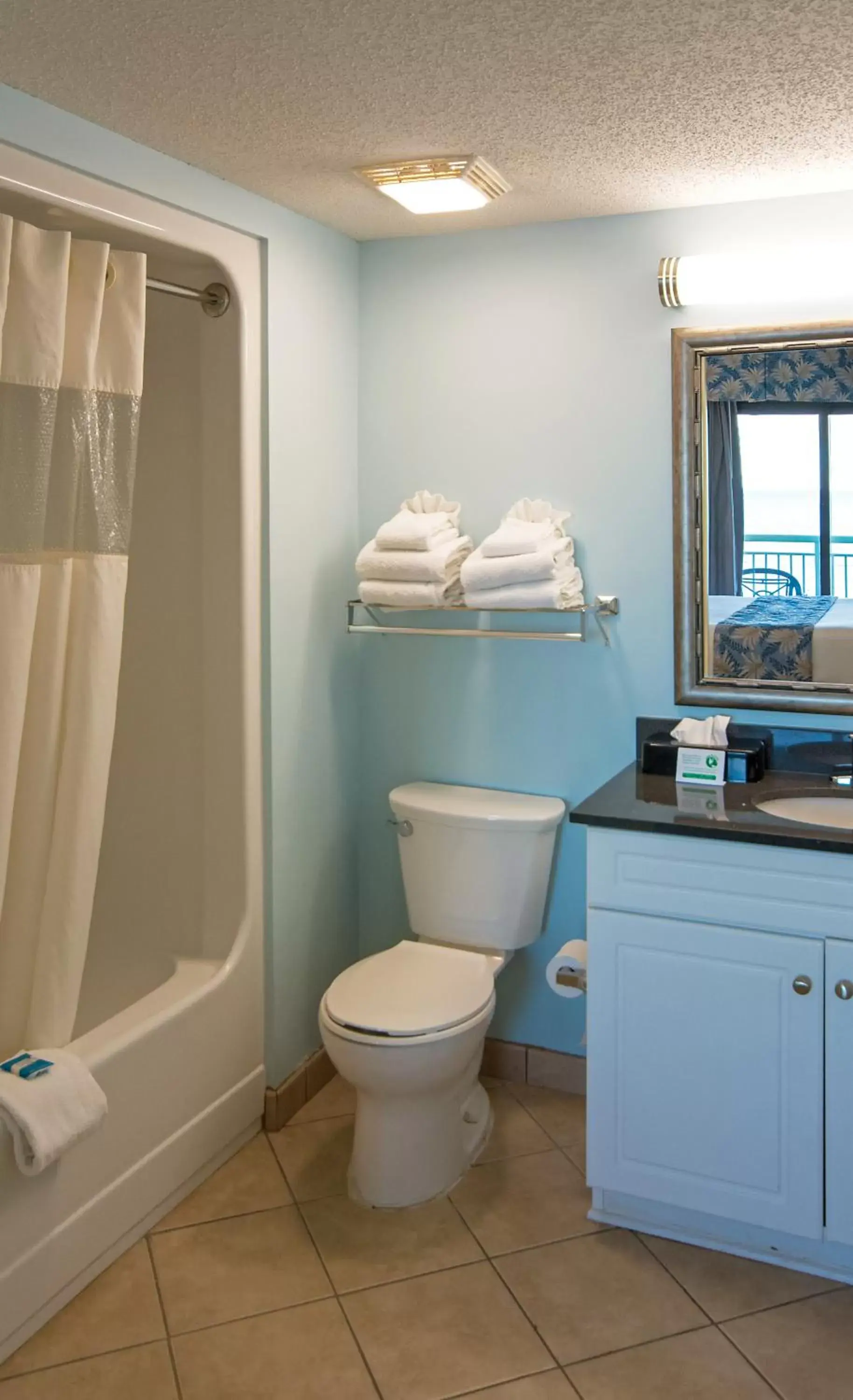 Toilet, Bathroom in Caribbean Resort Myrtle Beach