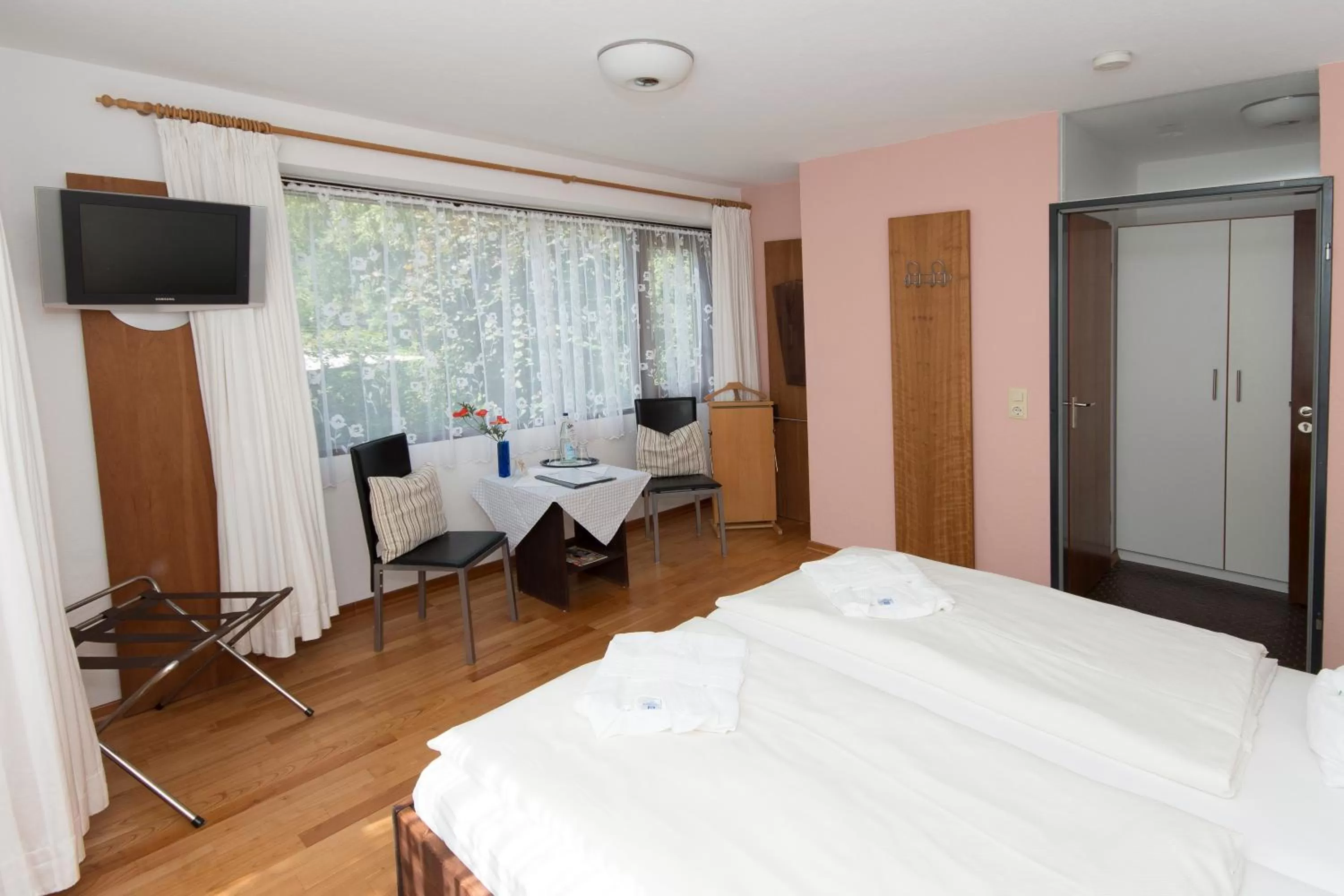 Photo of the whole room, Bed in Hotel am Wasserturm