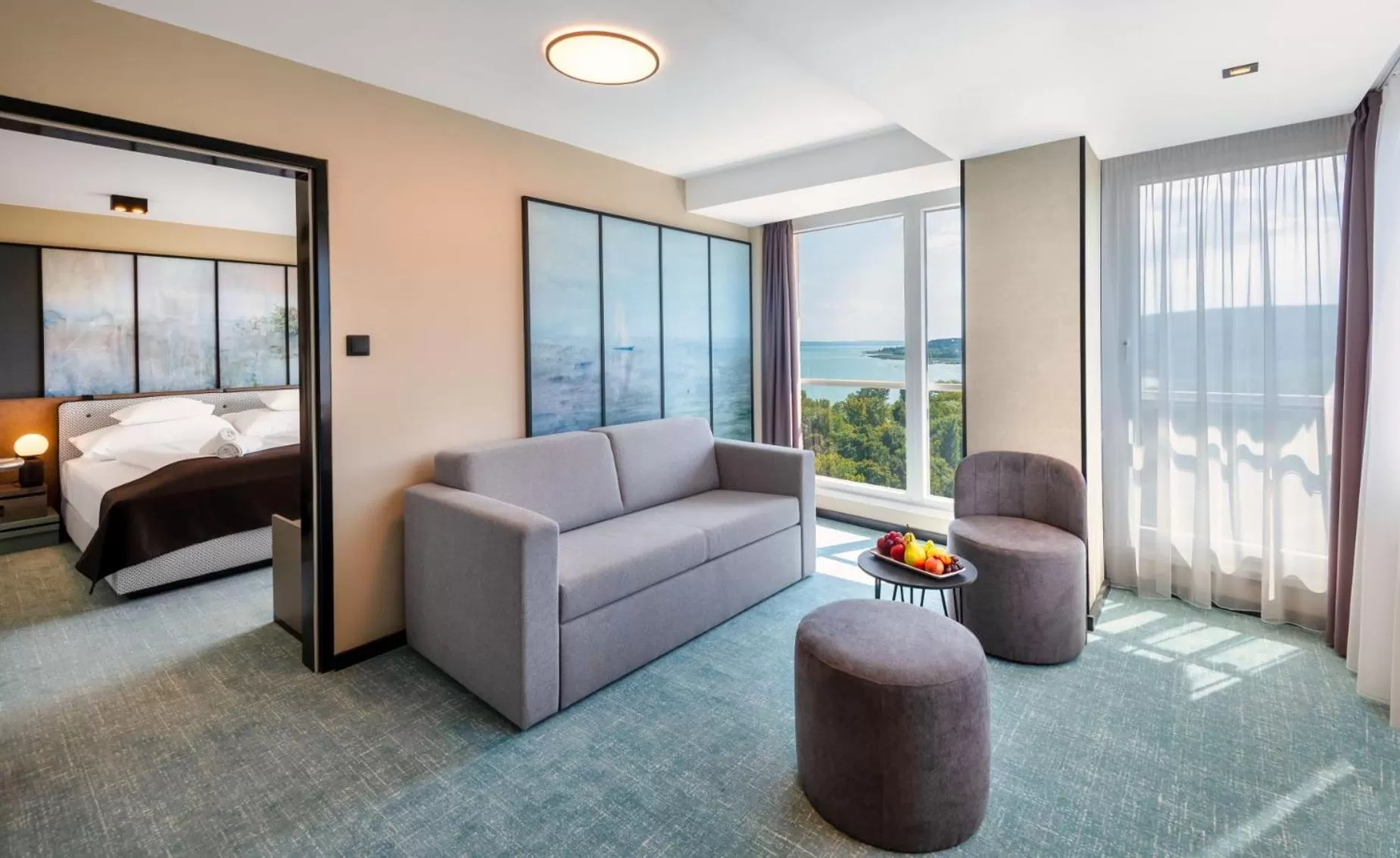 Living room, Bed in Hunguest Hotel Bál Resort