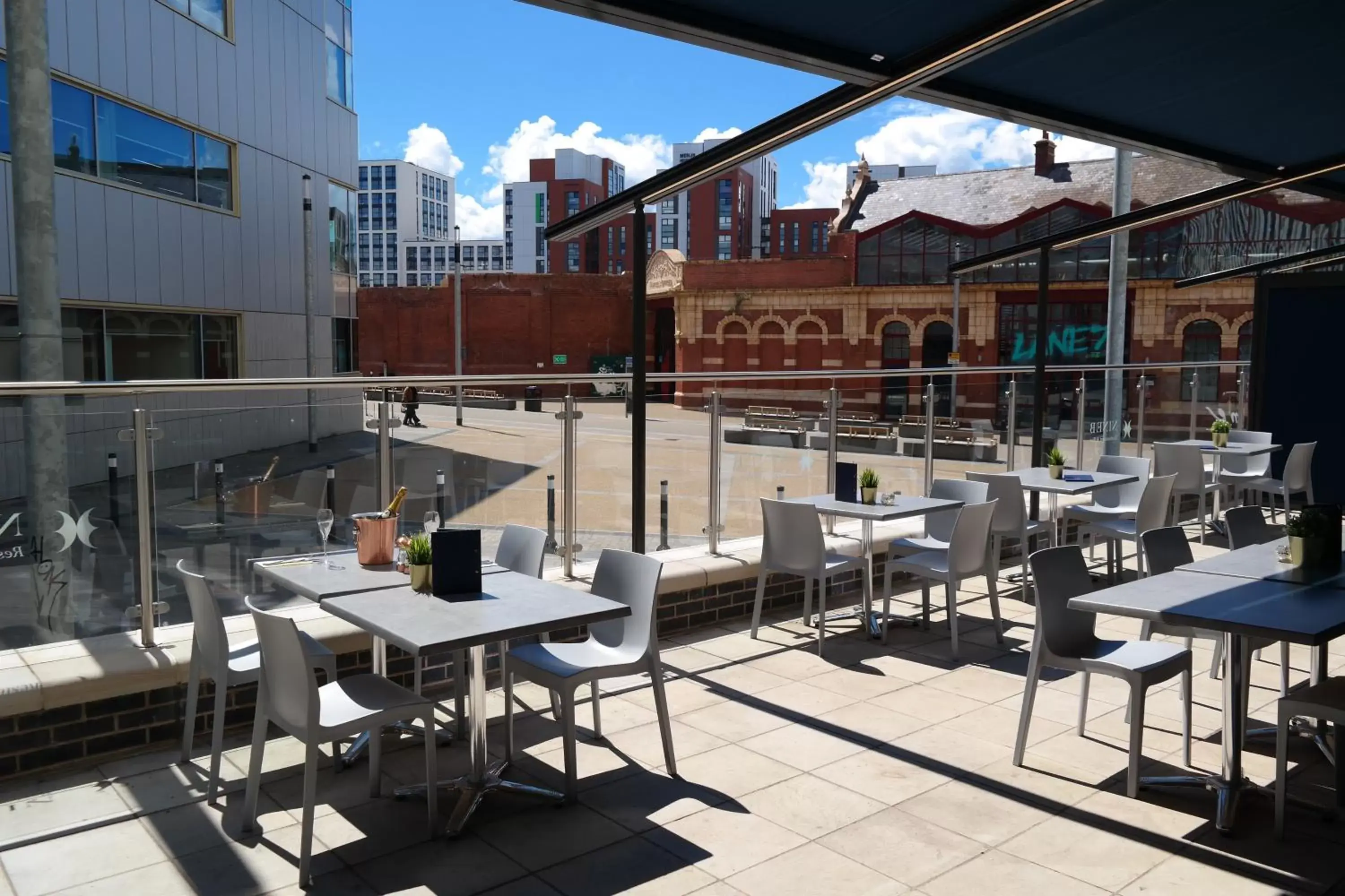 Balcony/Terrace, Restaurant/Places to Eat in Novotel Leicester