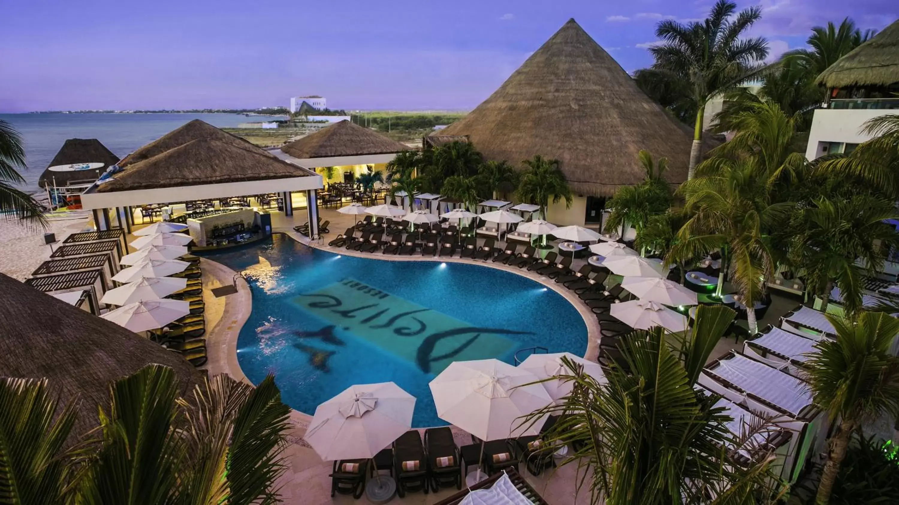 Facade/entrance, Pool View in Desire Riviera Maya Resort