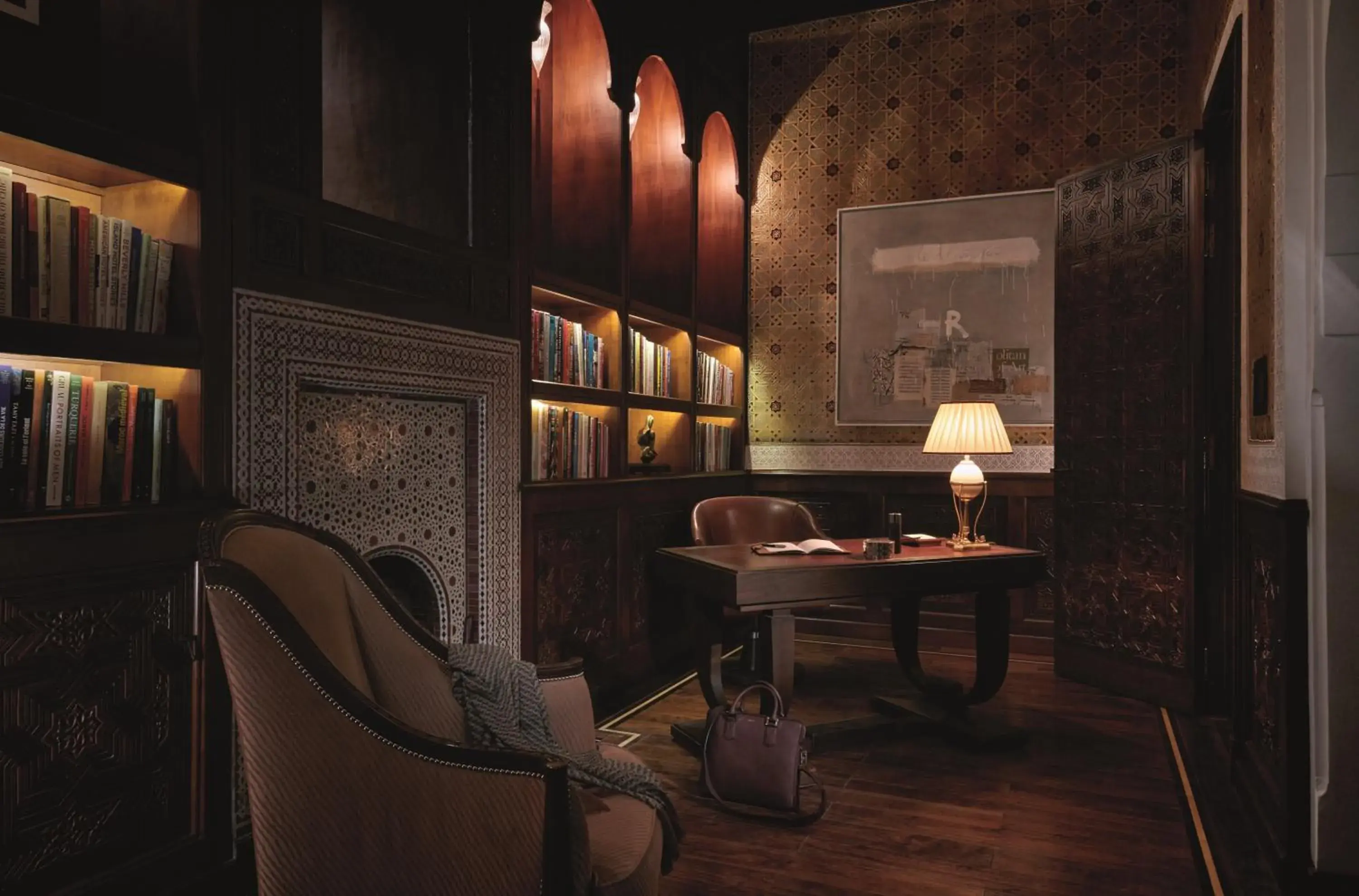 Library in Royal Mansour Marrakech