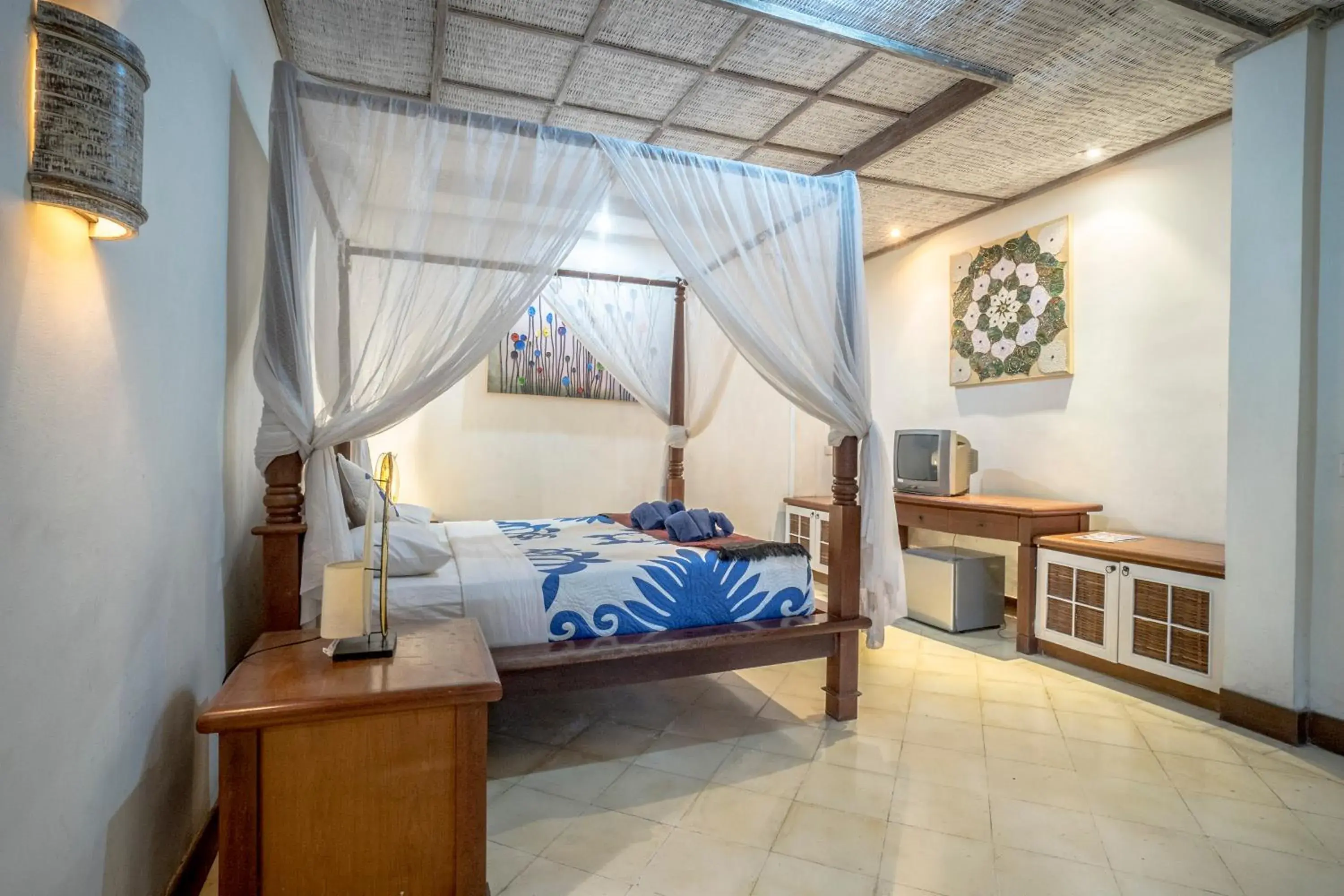 Bedroom, Bed in Gajah Biru Bungalows Bedroom, Bed in Gajah Biru Bungalows