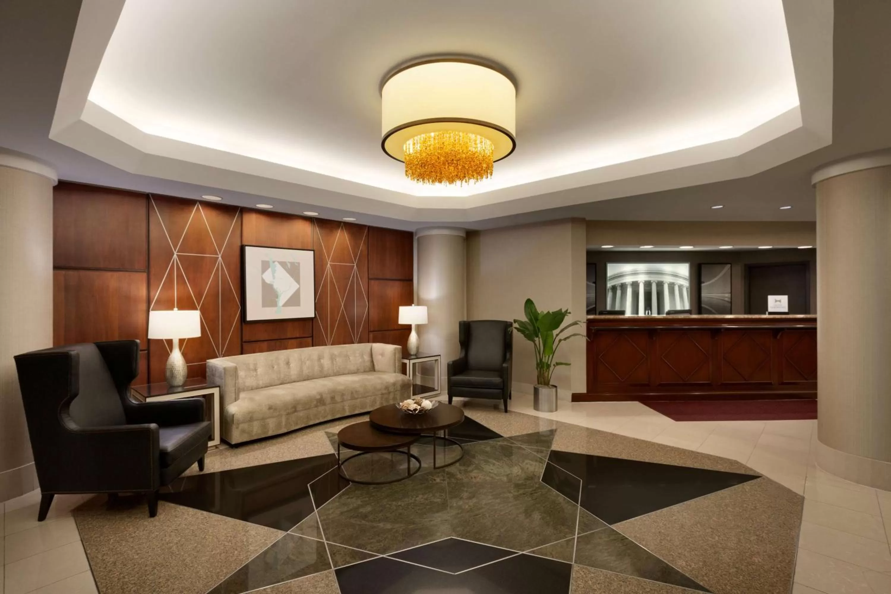 Lobby or reception in Hilton Arlington