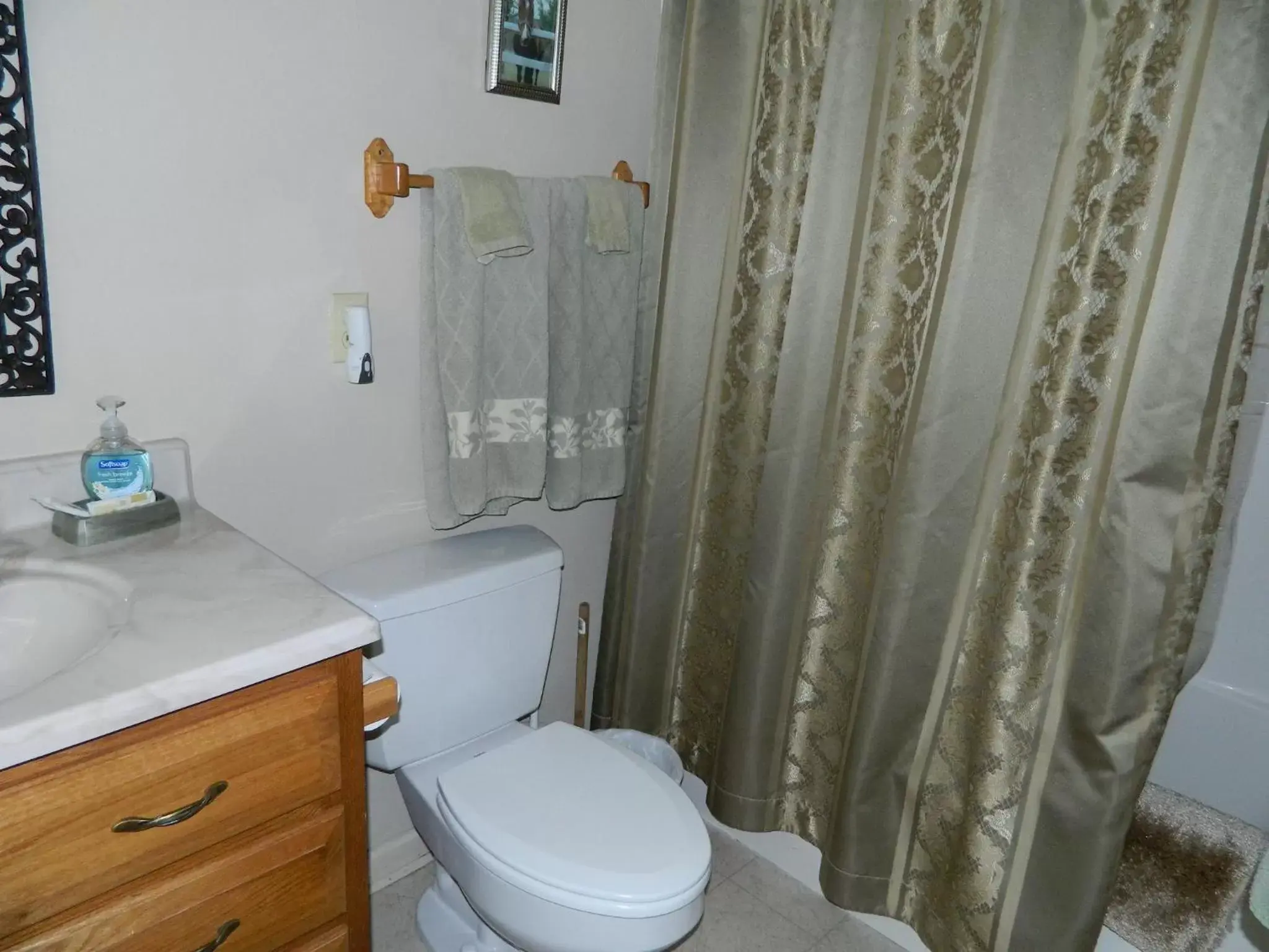 Toilet, Bathroom in Bent Mountain Lodge Bed And Breakfast, Inc.