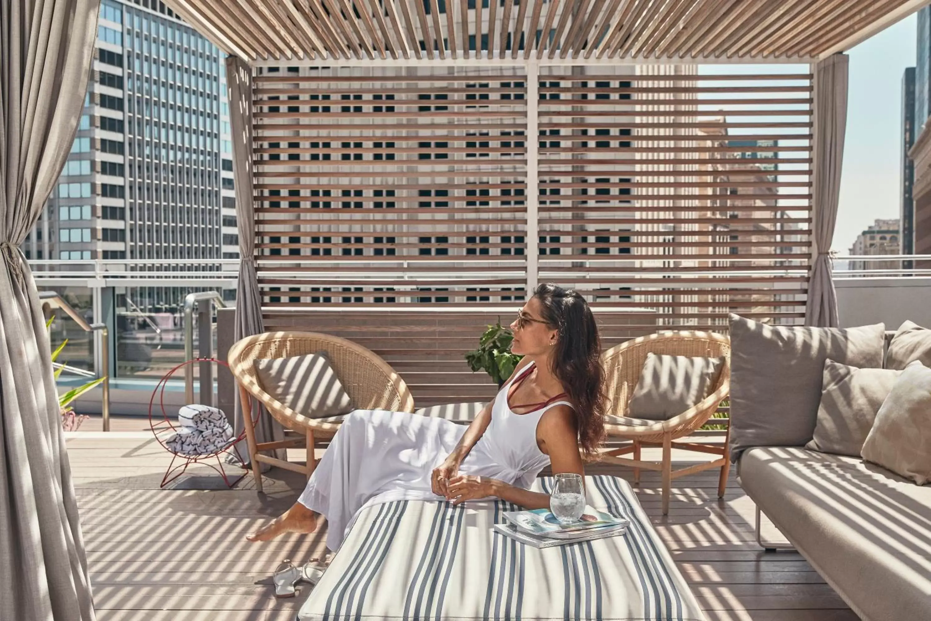 Swimming pool in InterContinental - Los Angeles Downtown by IHG Swimming pool in InterContinental - Los Angeles Downtown by IHG