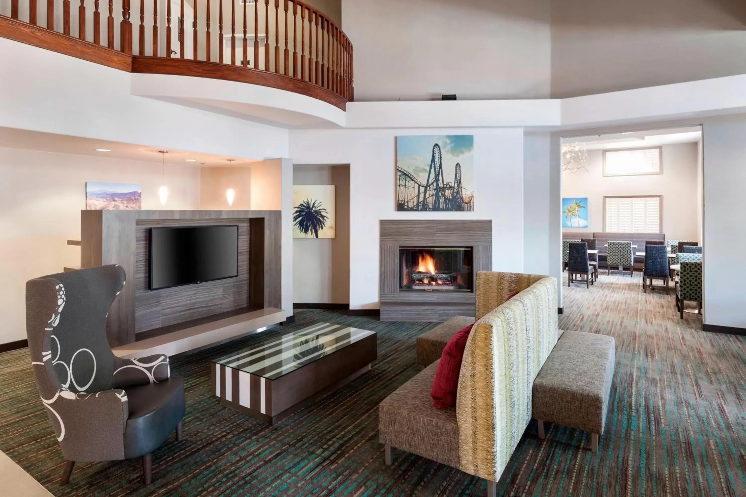 Lobby or reception, Seating Area in Residence Inn by Marriott Santa Clarita Valencia