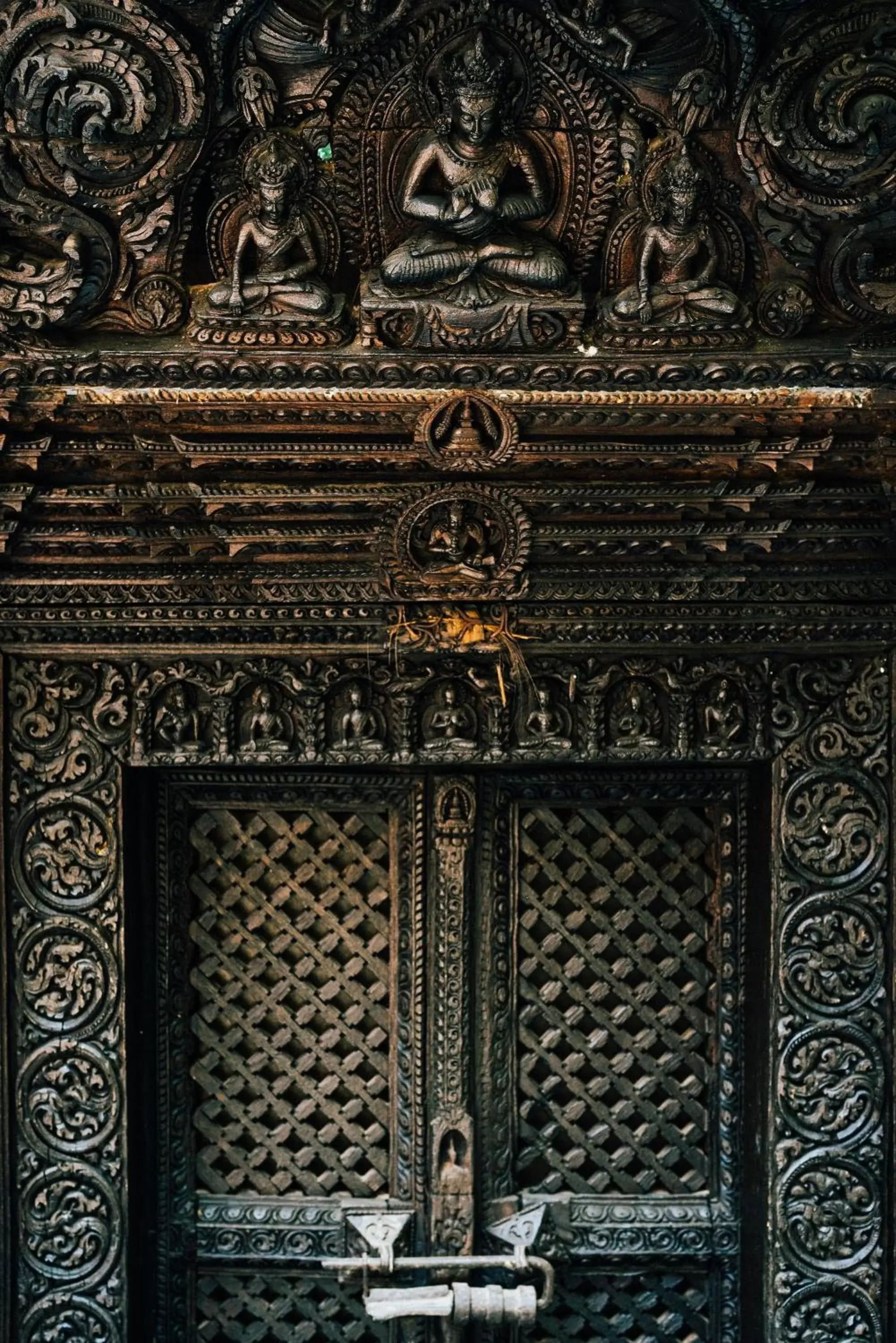 Decorative detail in The Dwarika's Hotel