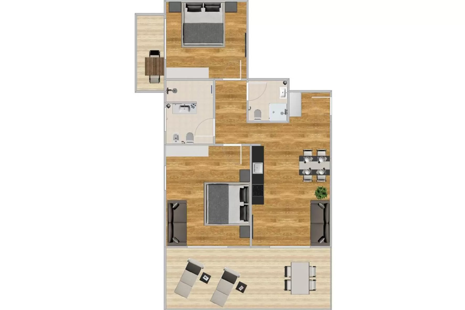 Floor plan in K1 Mountain Chalet - Luxury Apartements