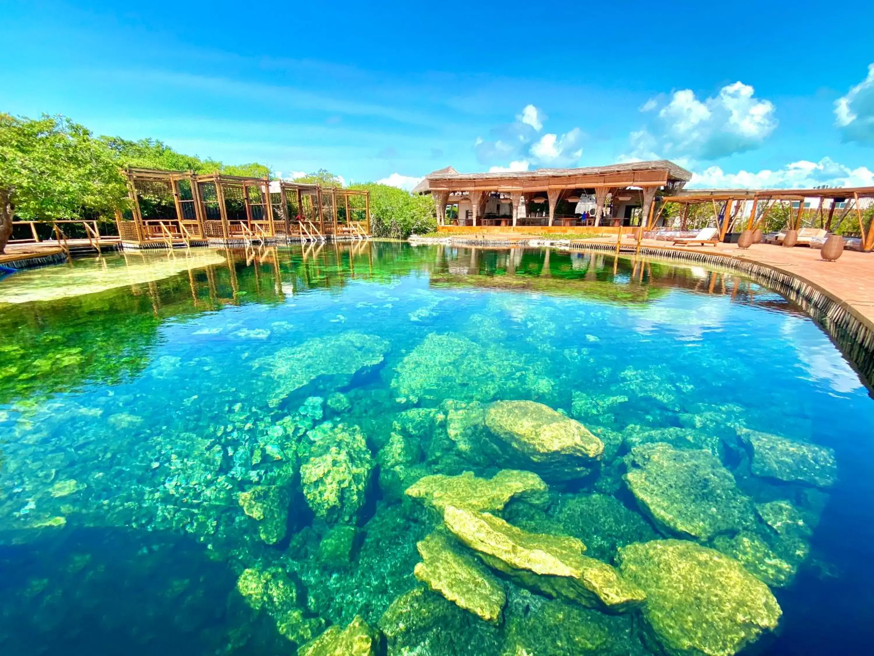 Swimming pool in Hotel Shibari - Restaurant & Cenote Club