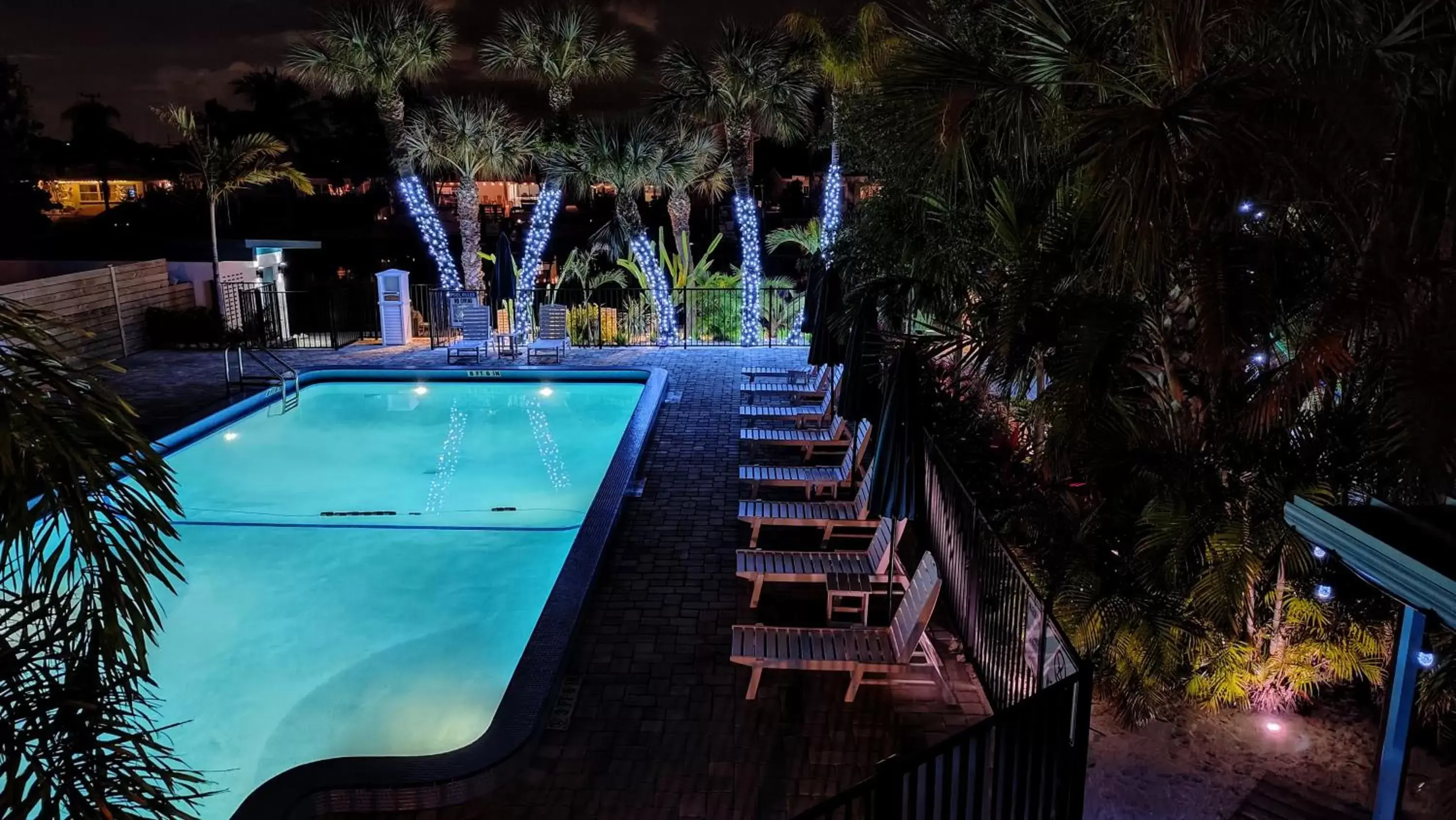 Night, Pool View in Tahitian Beach Resort