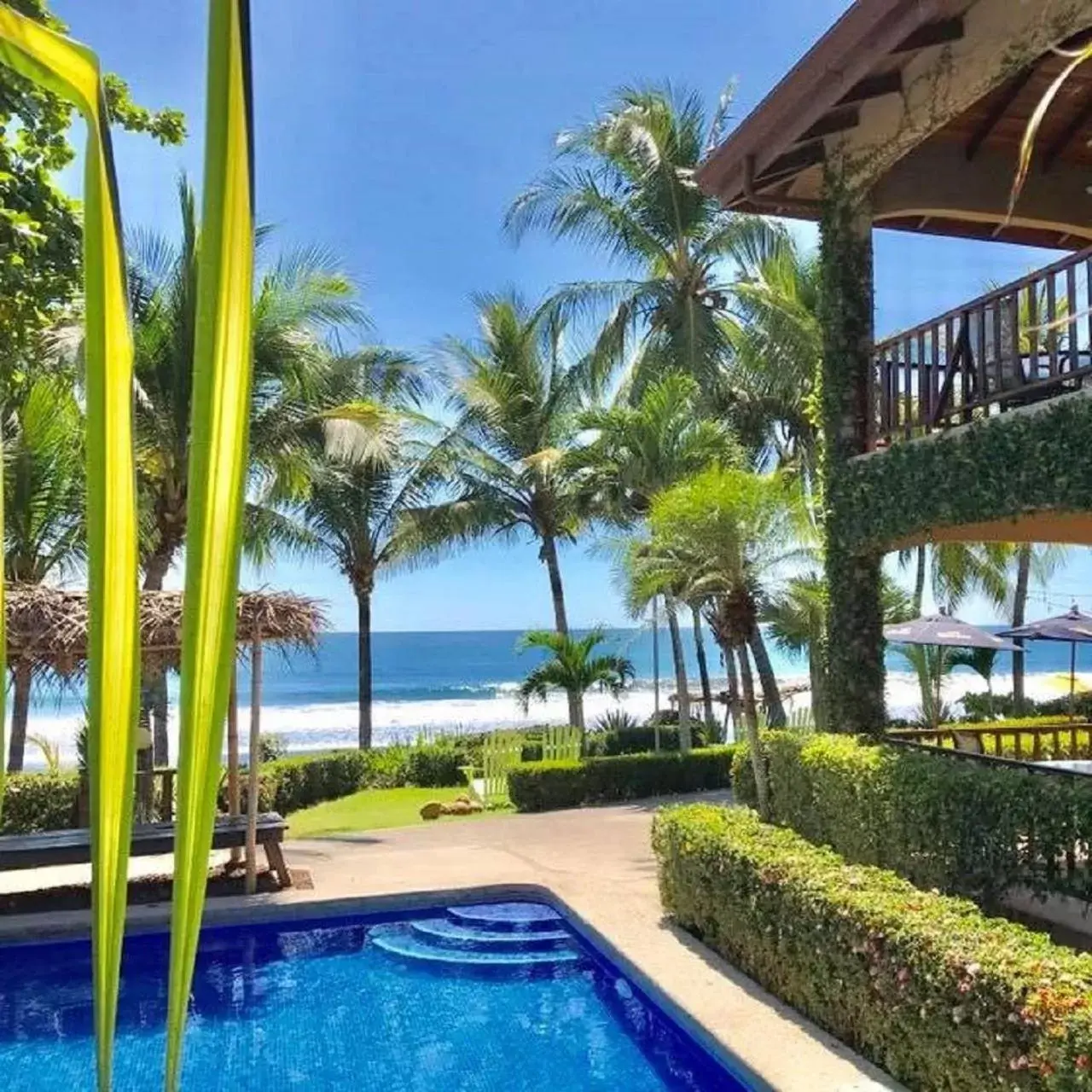 Pool view, Swimming Pool in The Backyard Beachfront Hotel