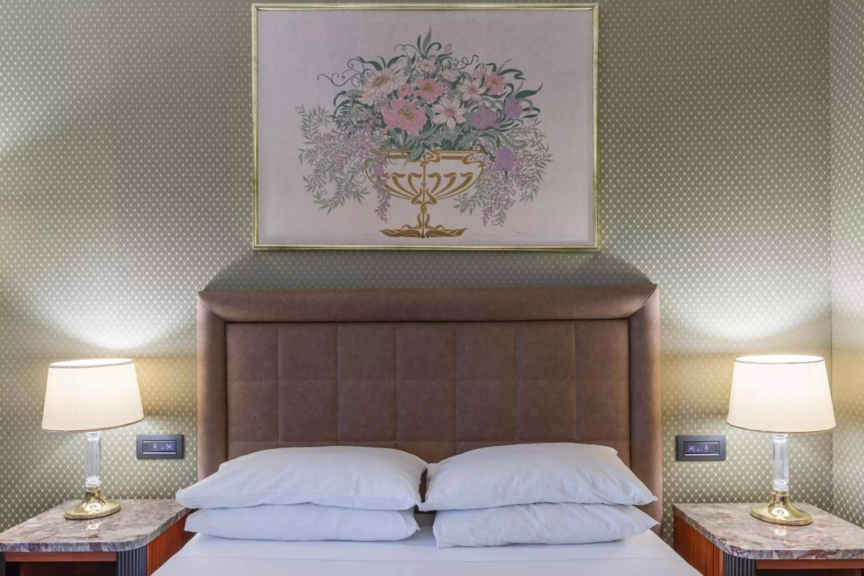 Bed in Doria Grand Hotel