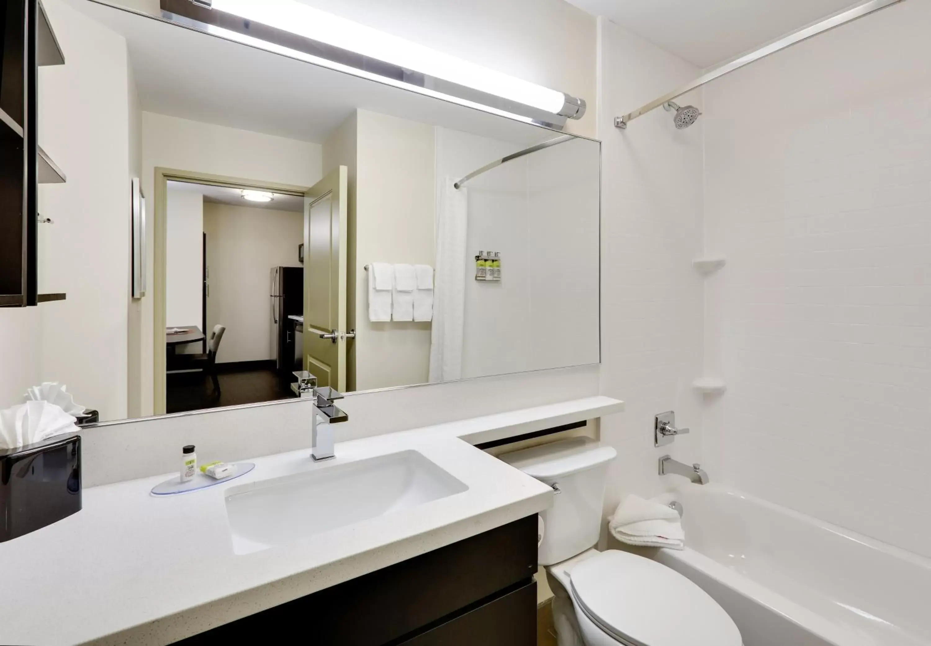 Bathroom in Candlewood Suites - Farmers Branch, an IHG Hotel