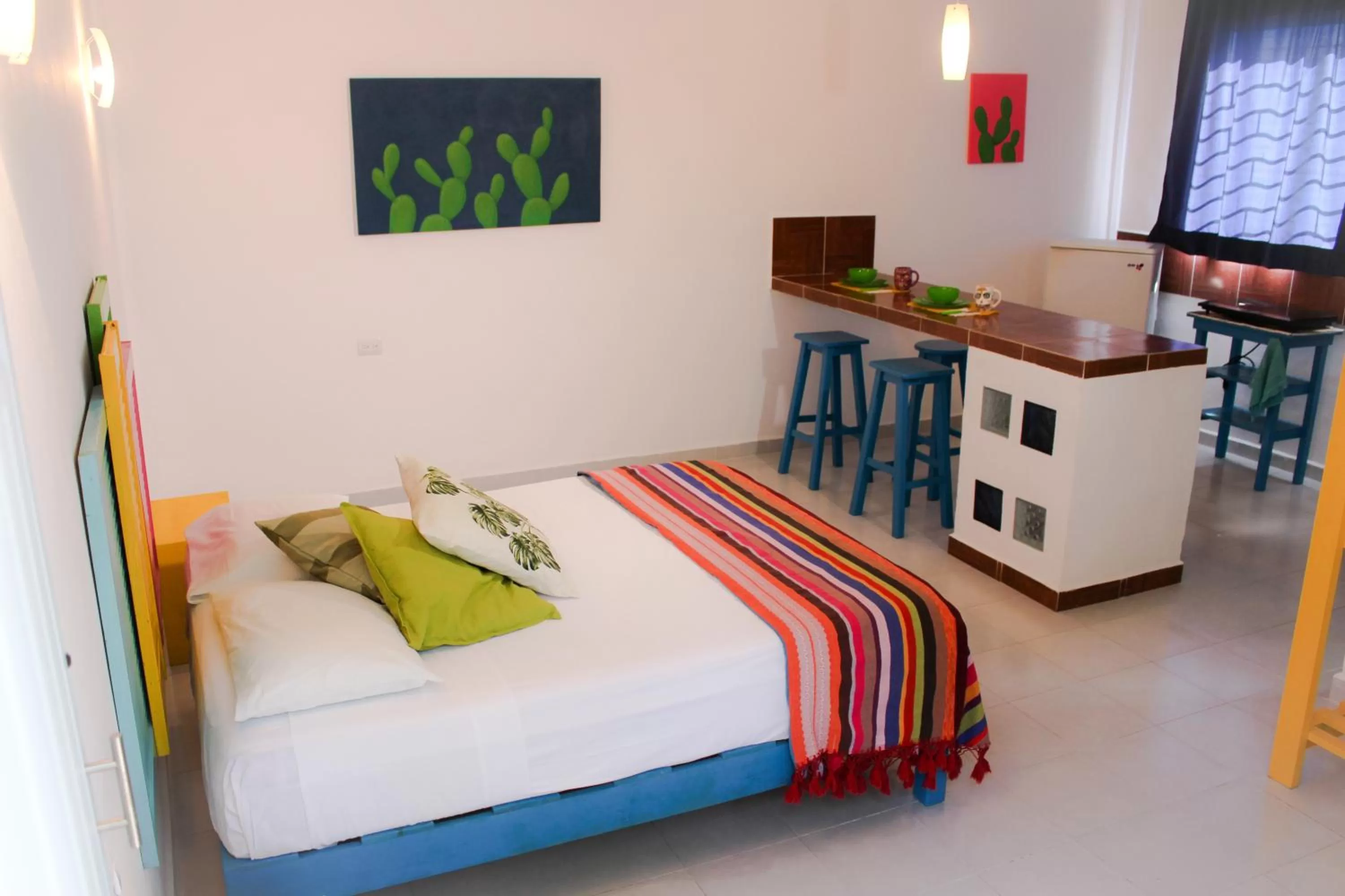 Bed in Vainilla Bed and Breakfast Mexico