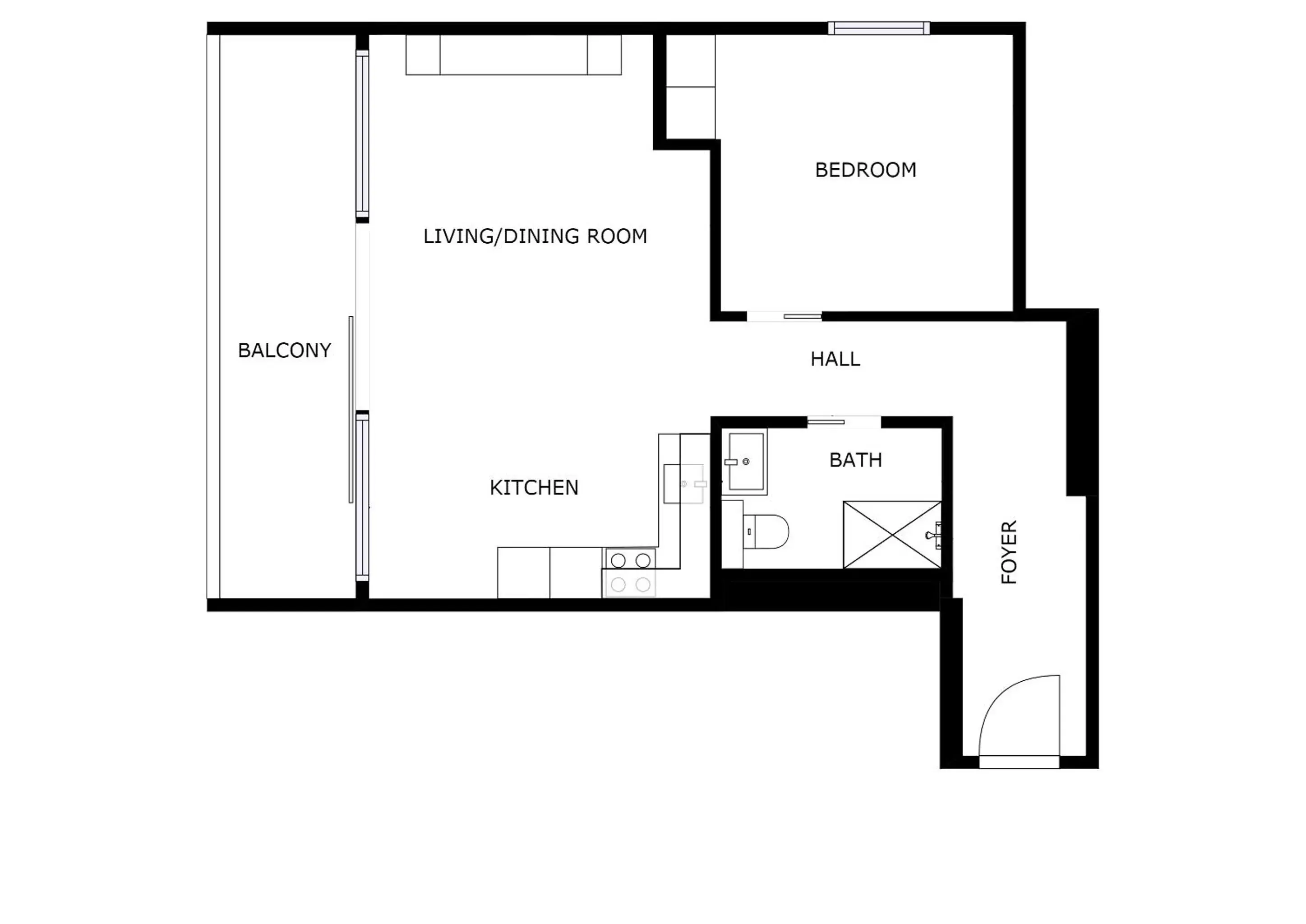 Floor Plan in Living Suites
