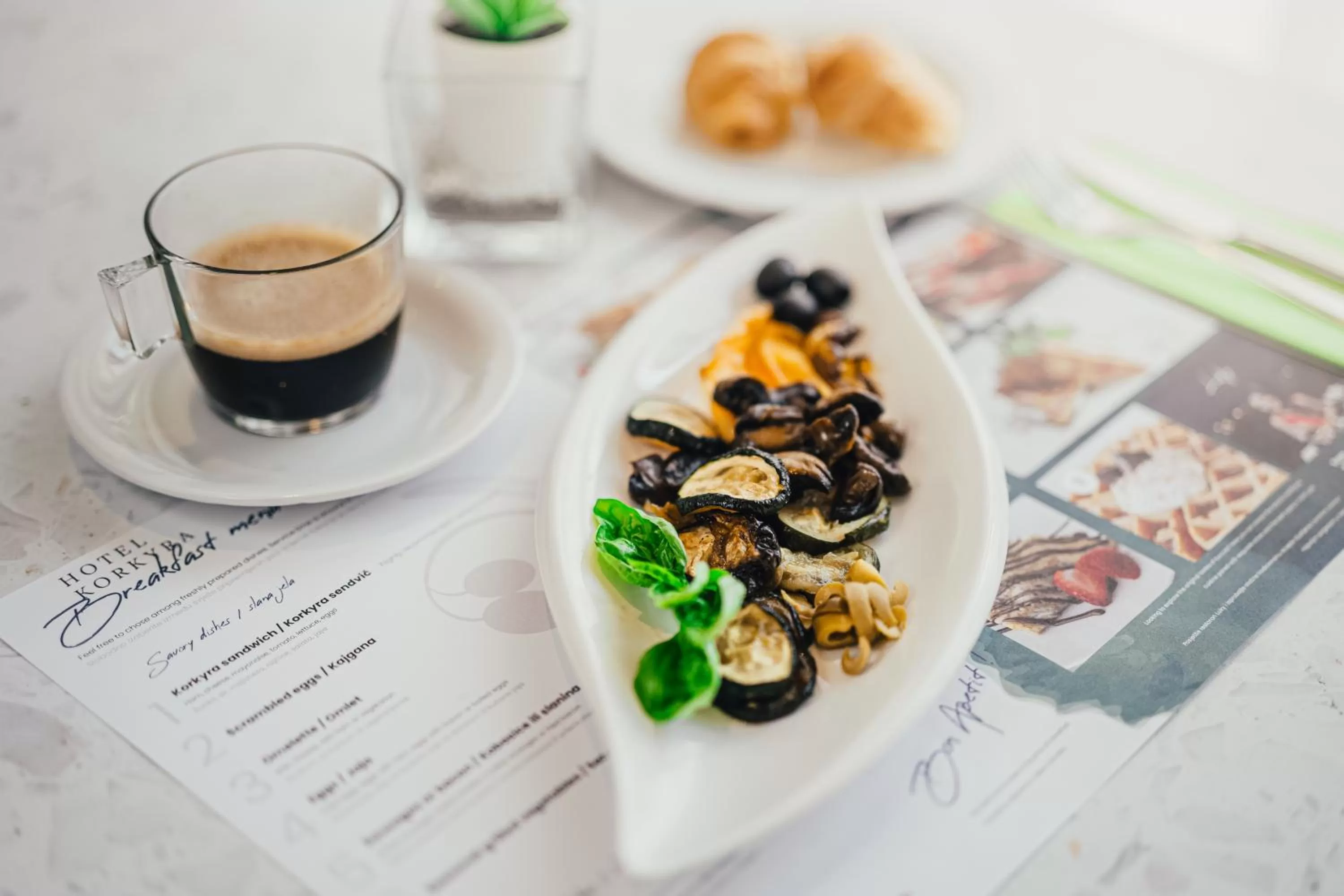 Food and drinks in Hotel Korkyra