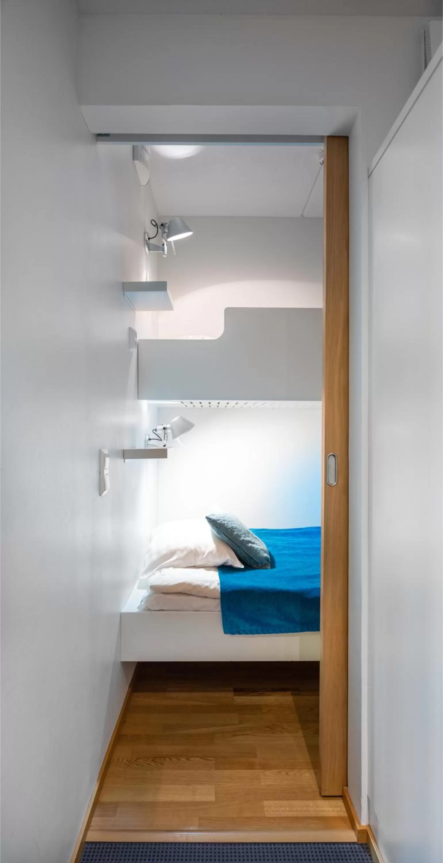 Bed in Ukkohalla Chalets