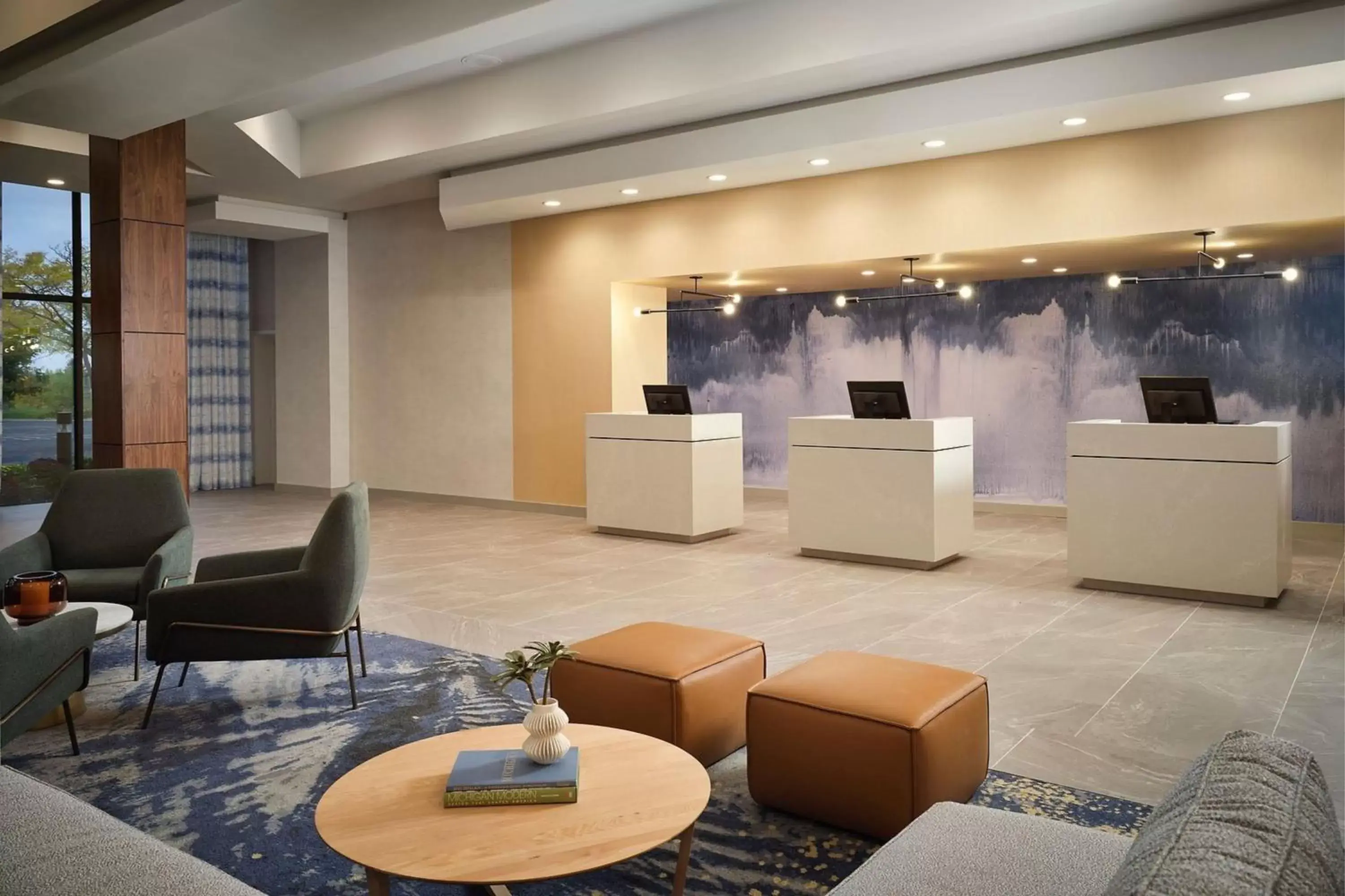 Lobby or reception in Sheraton Grand Rapids Airport Hotel