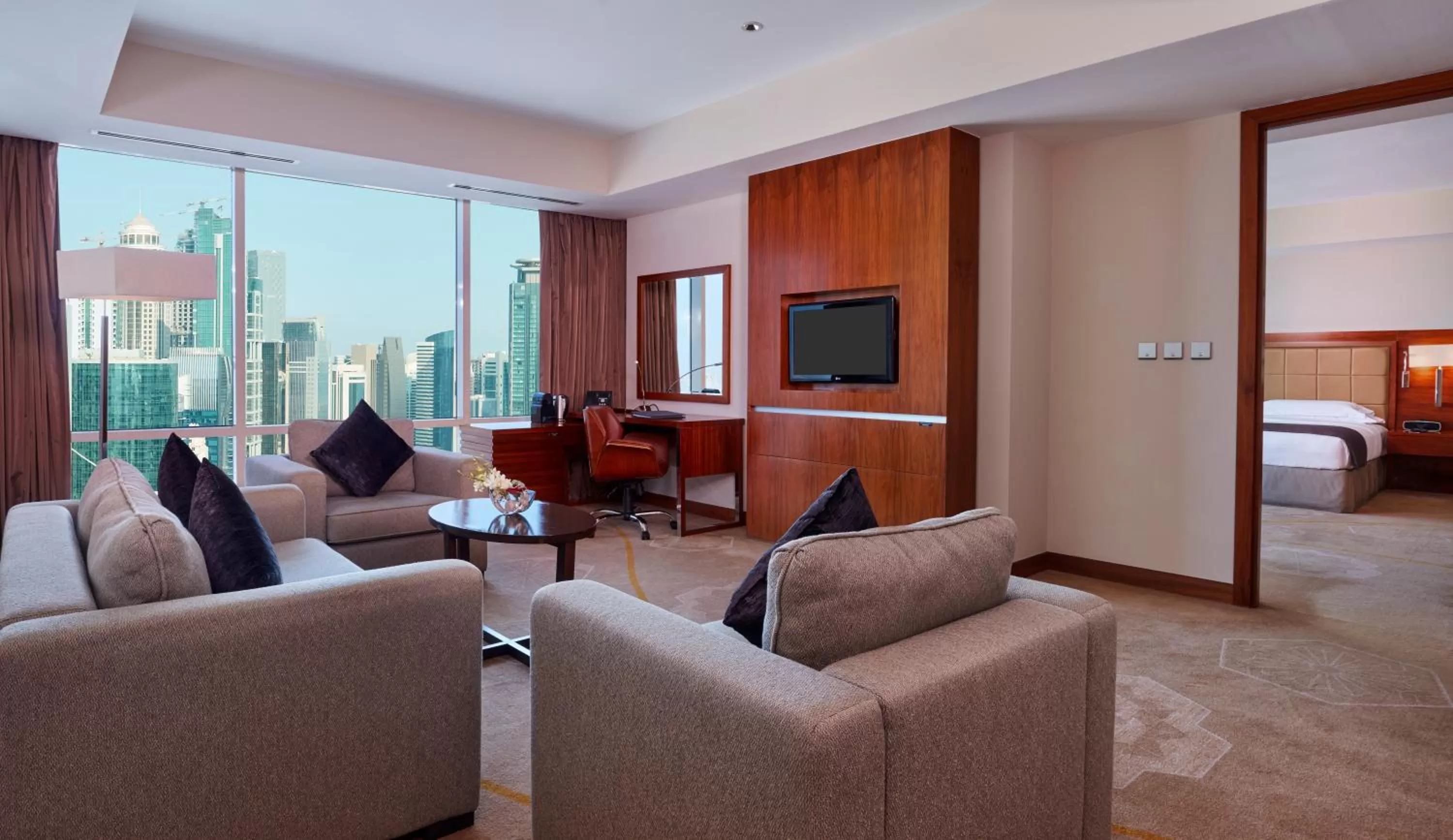 Living room in InterContinental Doha The City by IHG