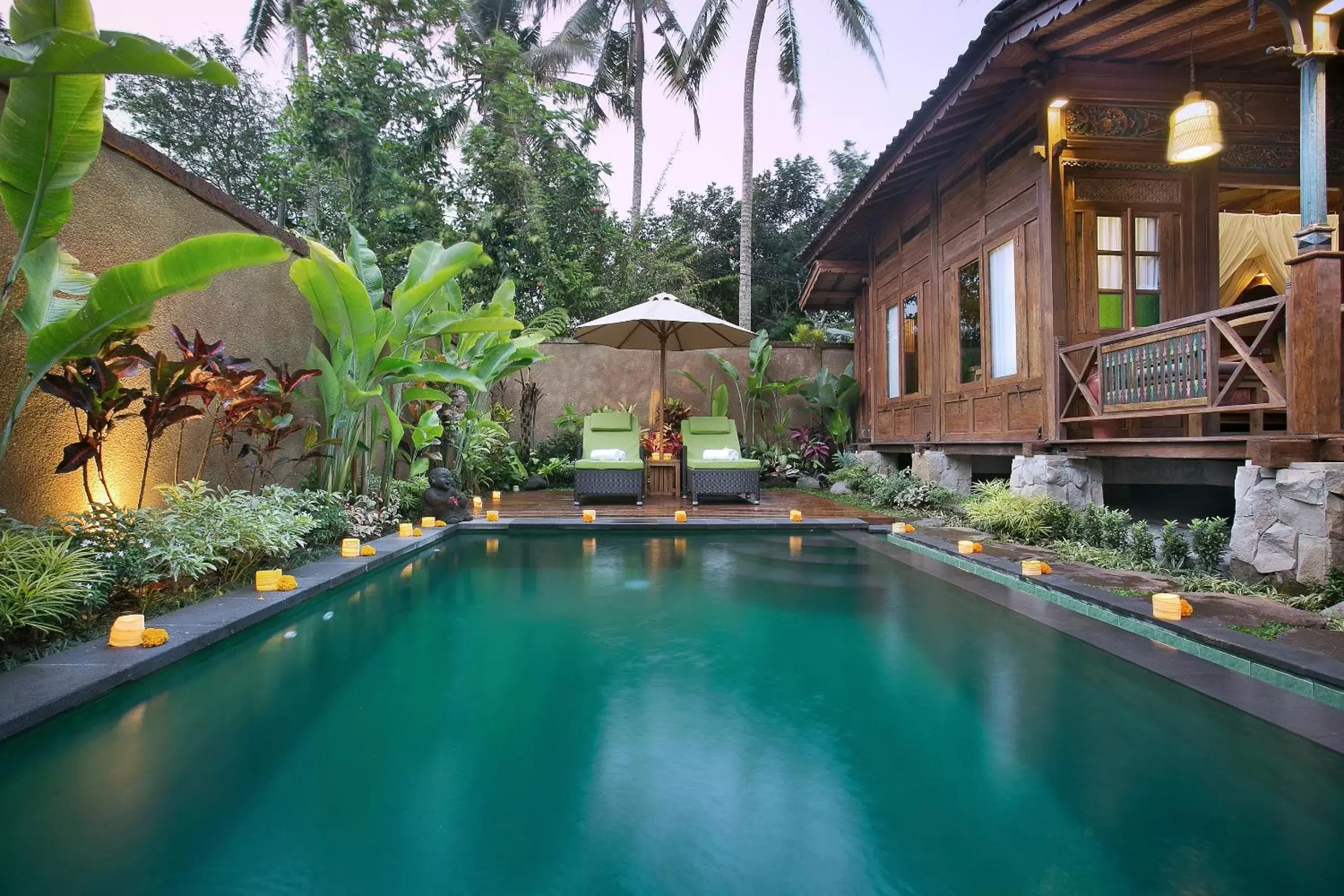 Garden, Swimming Pool in Pramana Watu Kurung