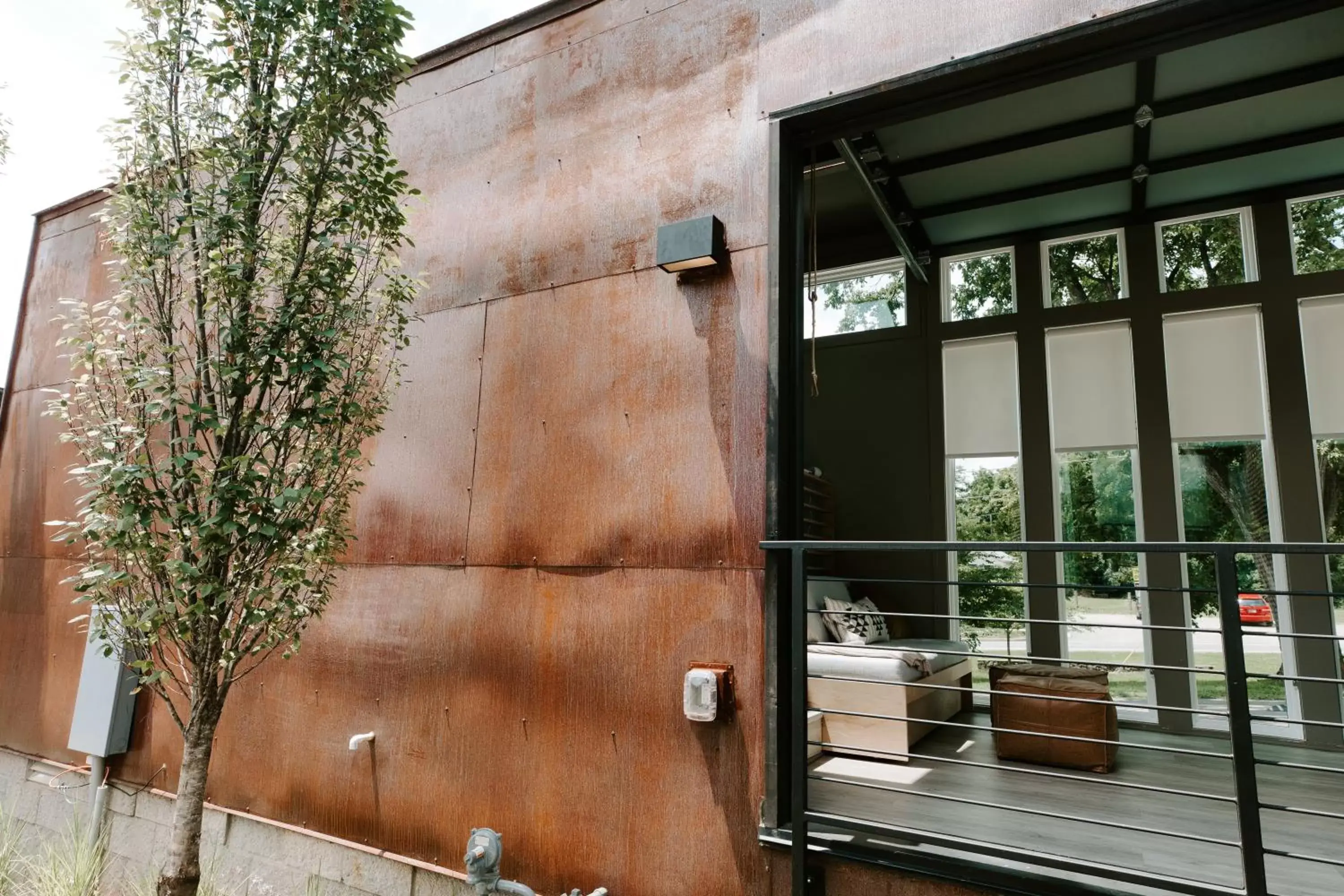 Facade/entrance in Ironwood Grove, Tiny House Hotel