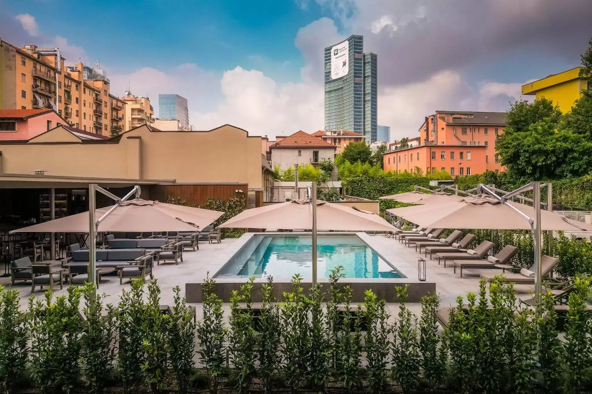 Swimming Pool in Crowne Plaza Milan City, an IHG Hotel