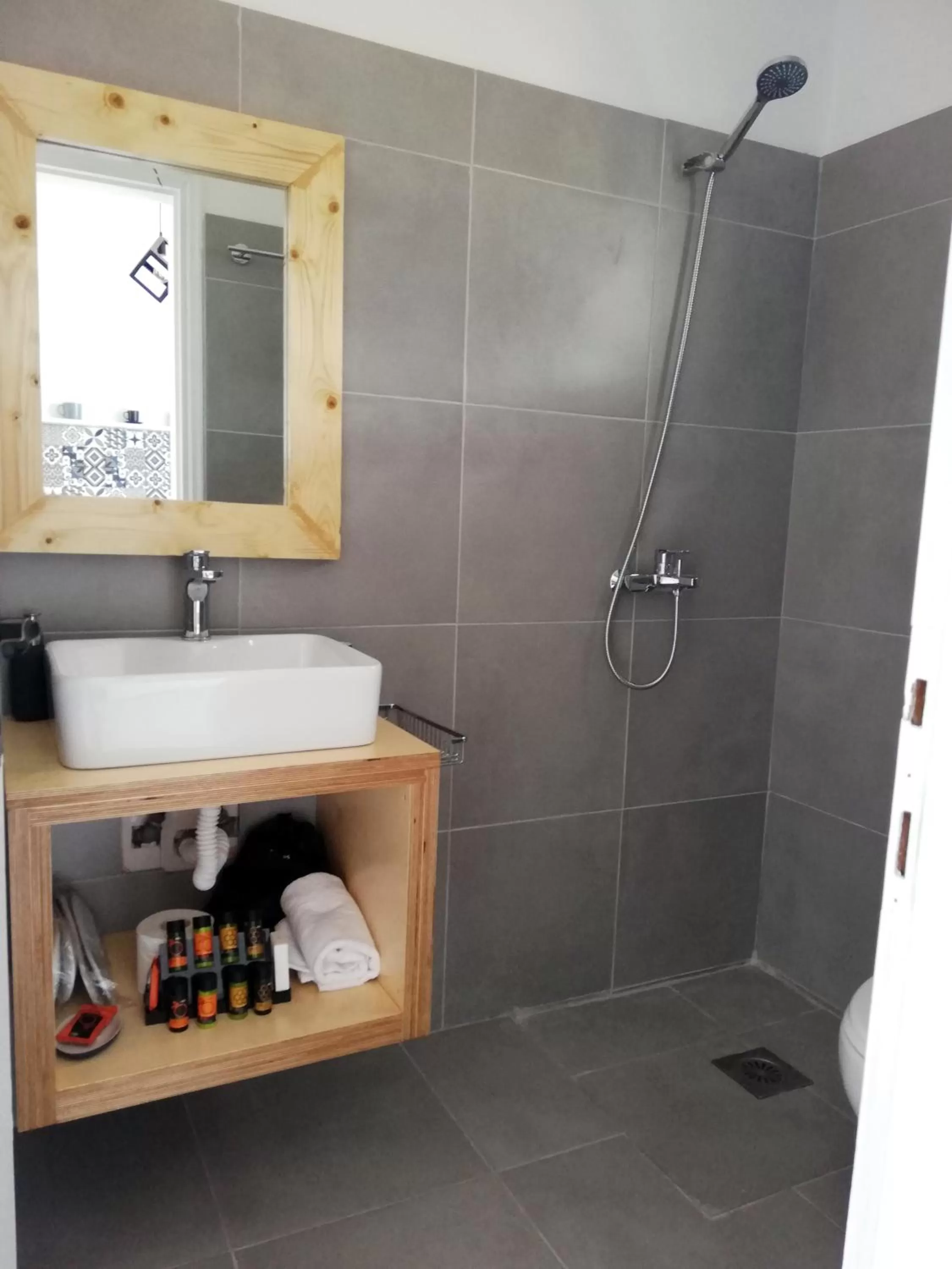 Shower in Rigas Rooms