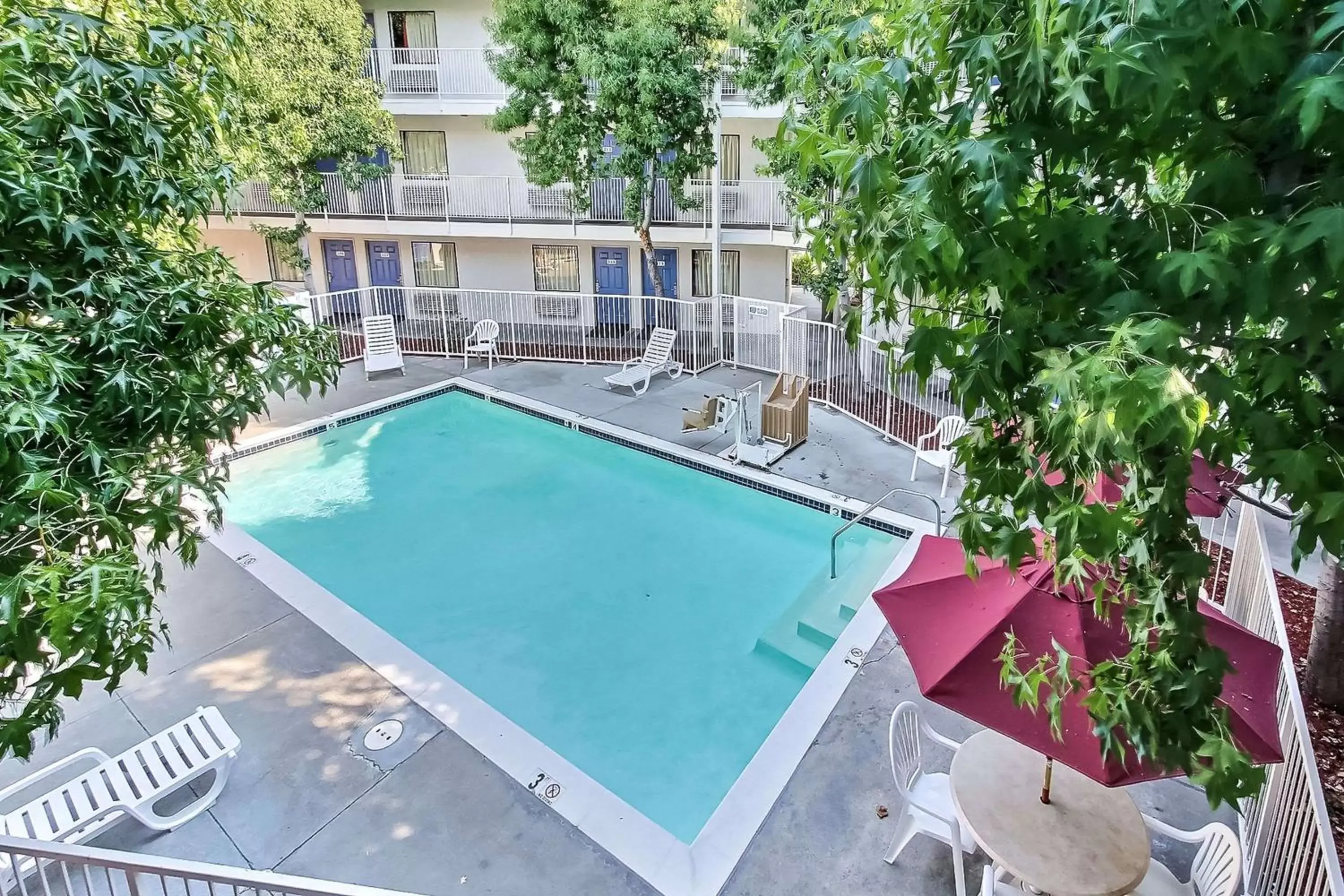 Day, Swimming Pool in Motel 6-Sunnyvale, CA - North