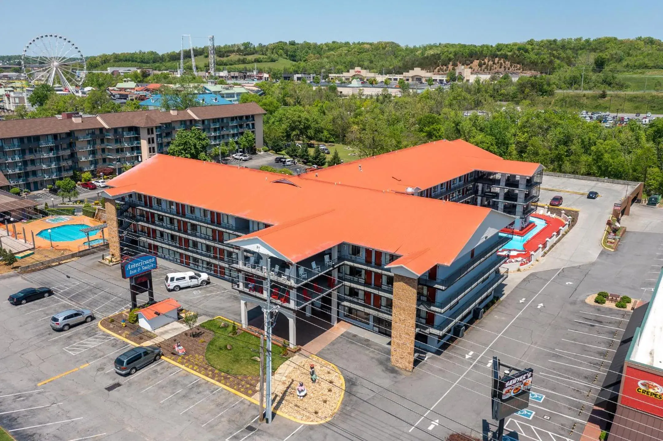 Bird's eye view, Bird's-eye View in Americana Inn a Travelodge by Wyndham