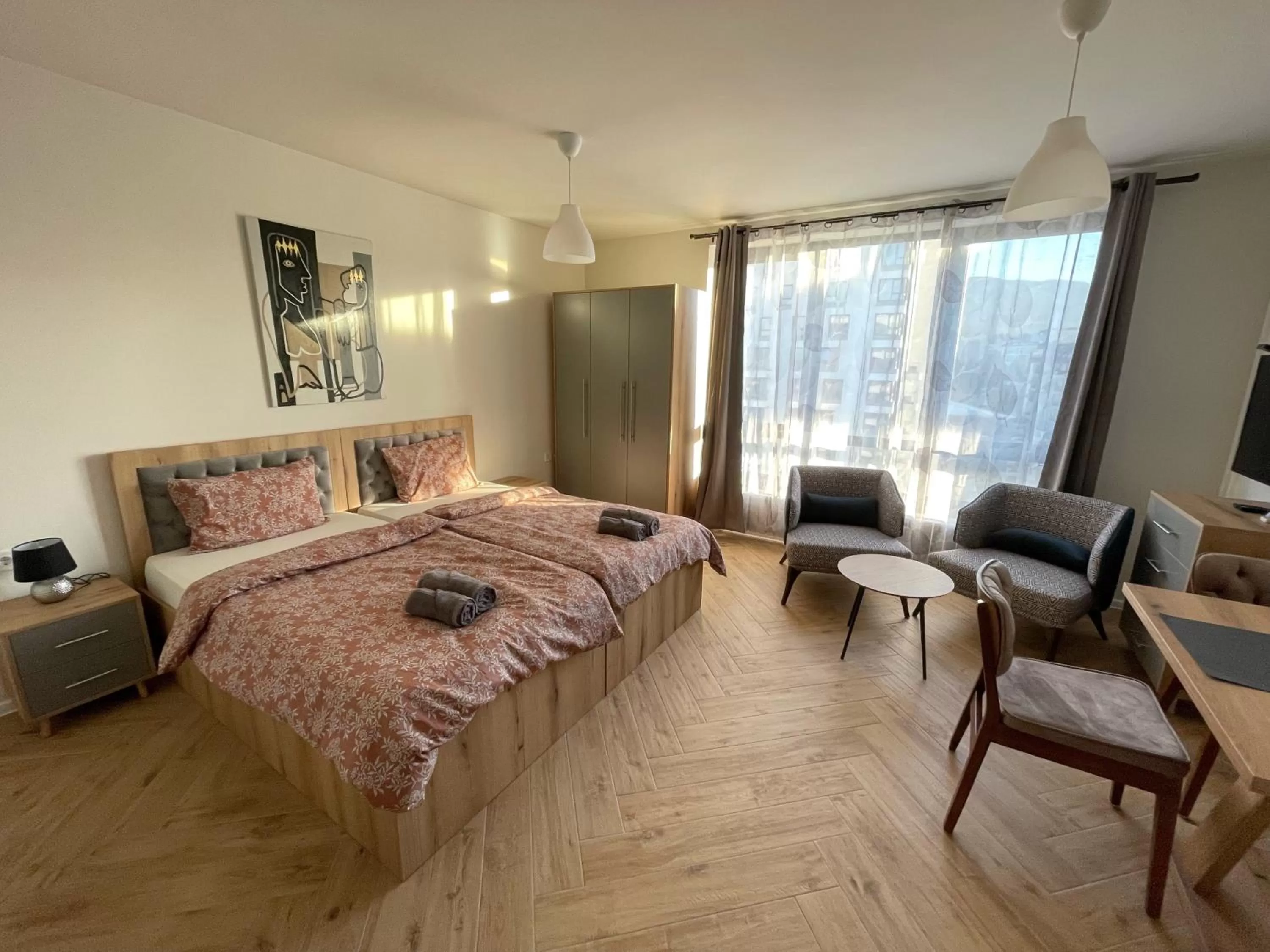 Bed in WOW Apartments