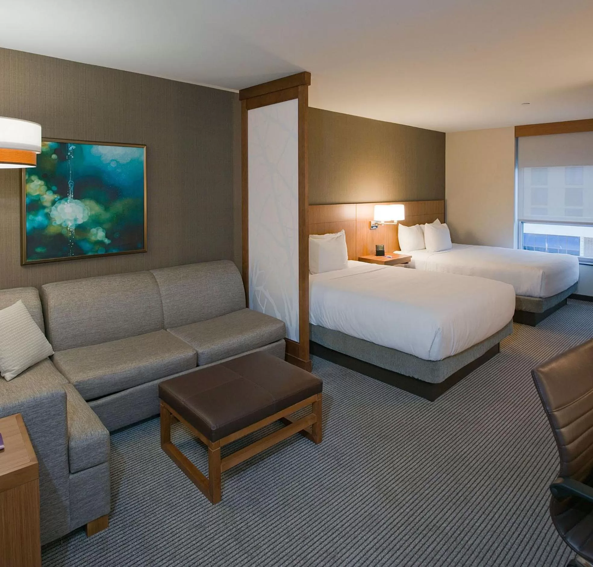 Queen Room with Two Queen Beds with Accessible Tub - Disability Access in Hyatt Place Bloomington / Normal