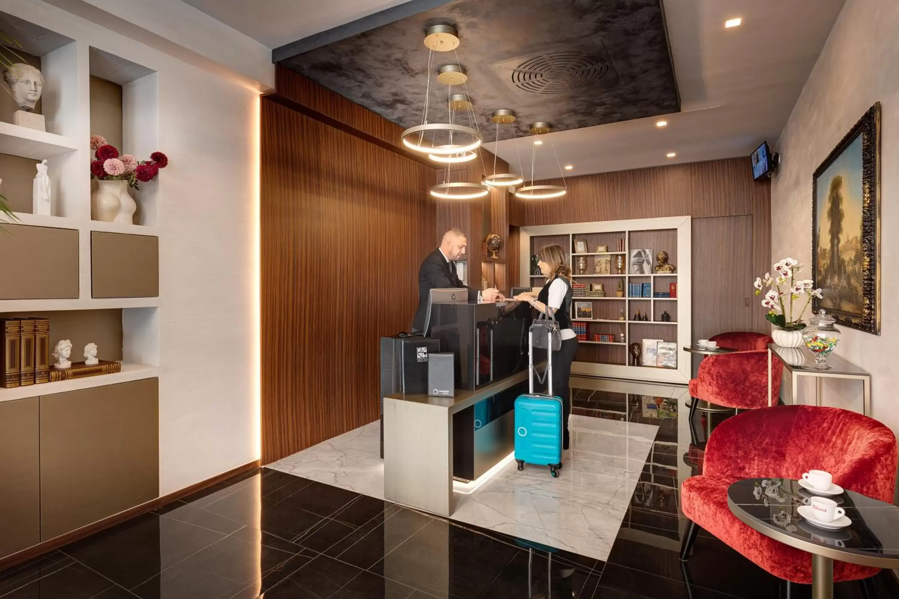 Lobby or reception in Dharma Luxury Hotel
