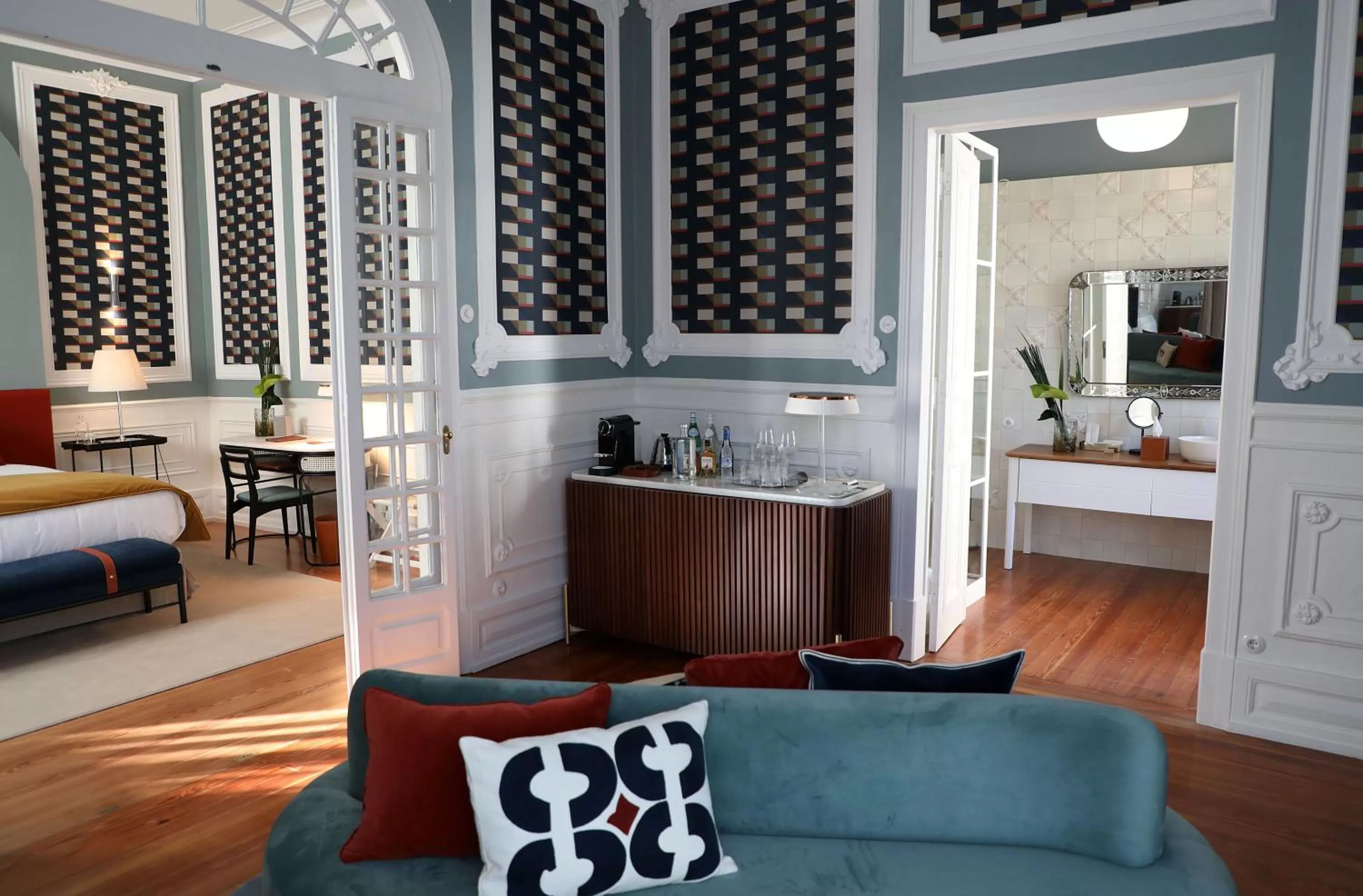 Living room, Bed in Sublime Lisboa