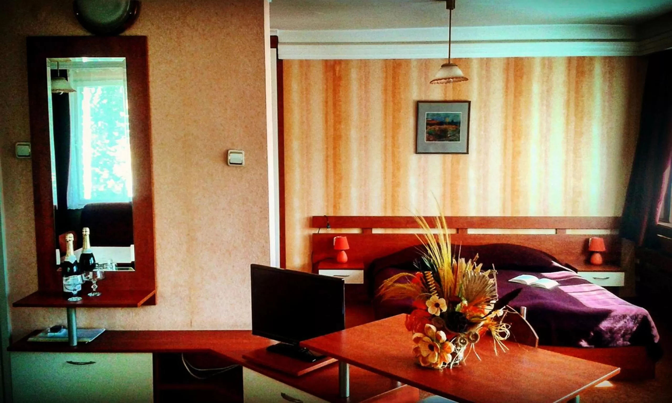 Seating area, Bed in Hotel of Bulgarian Academy of Sciences