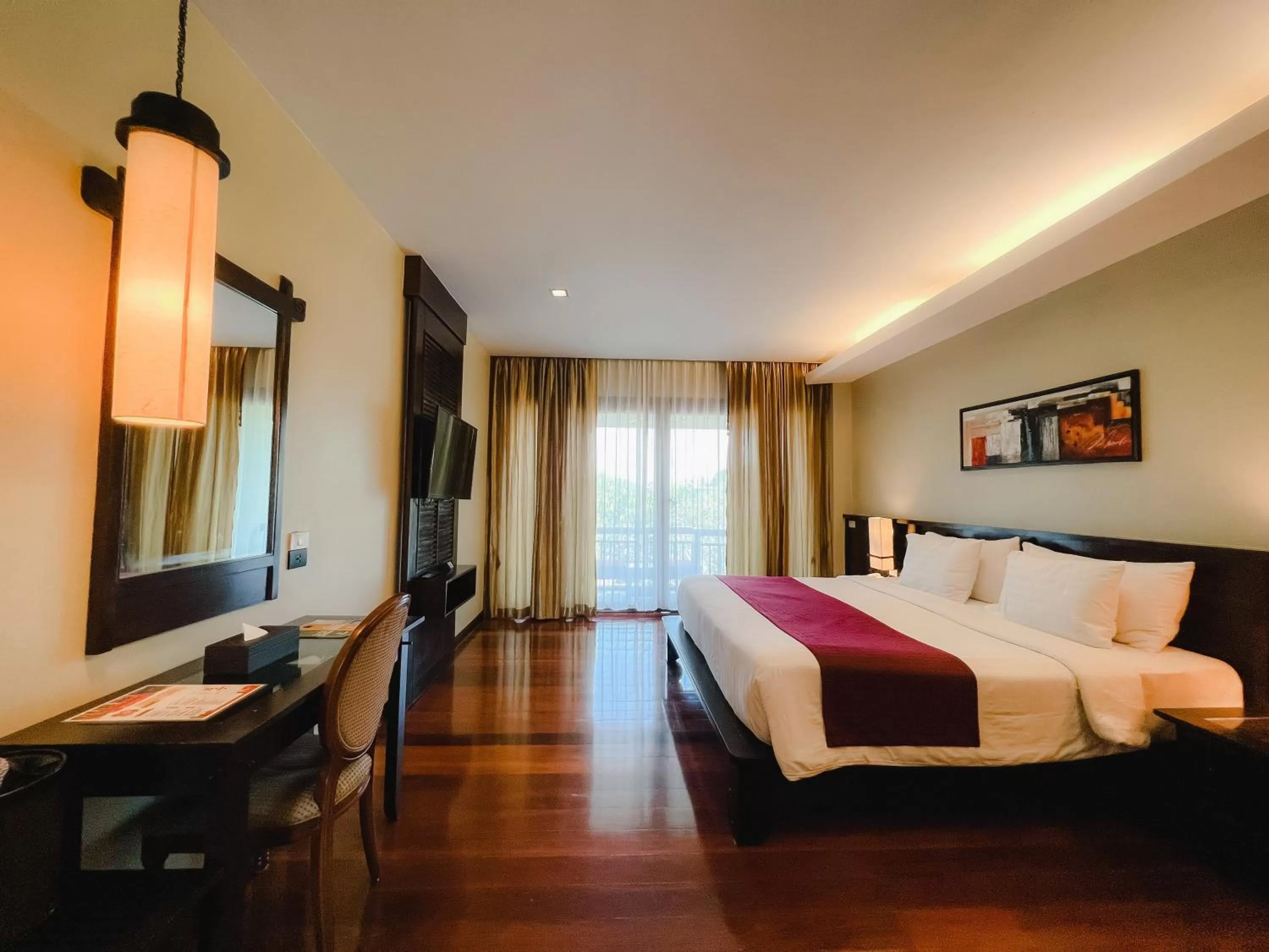 Bed in Aonang Phu Pi Maan Resort & Spa