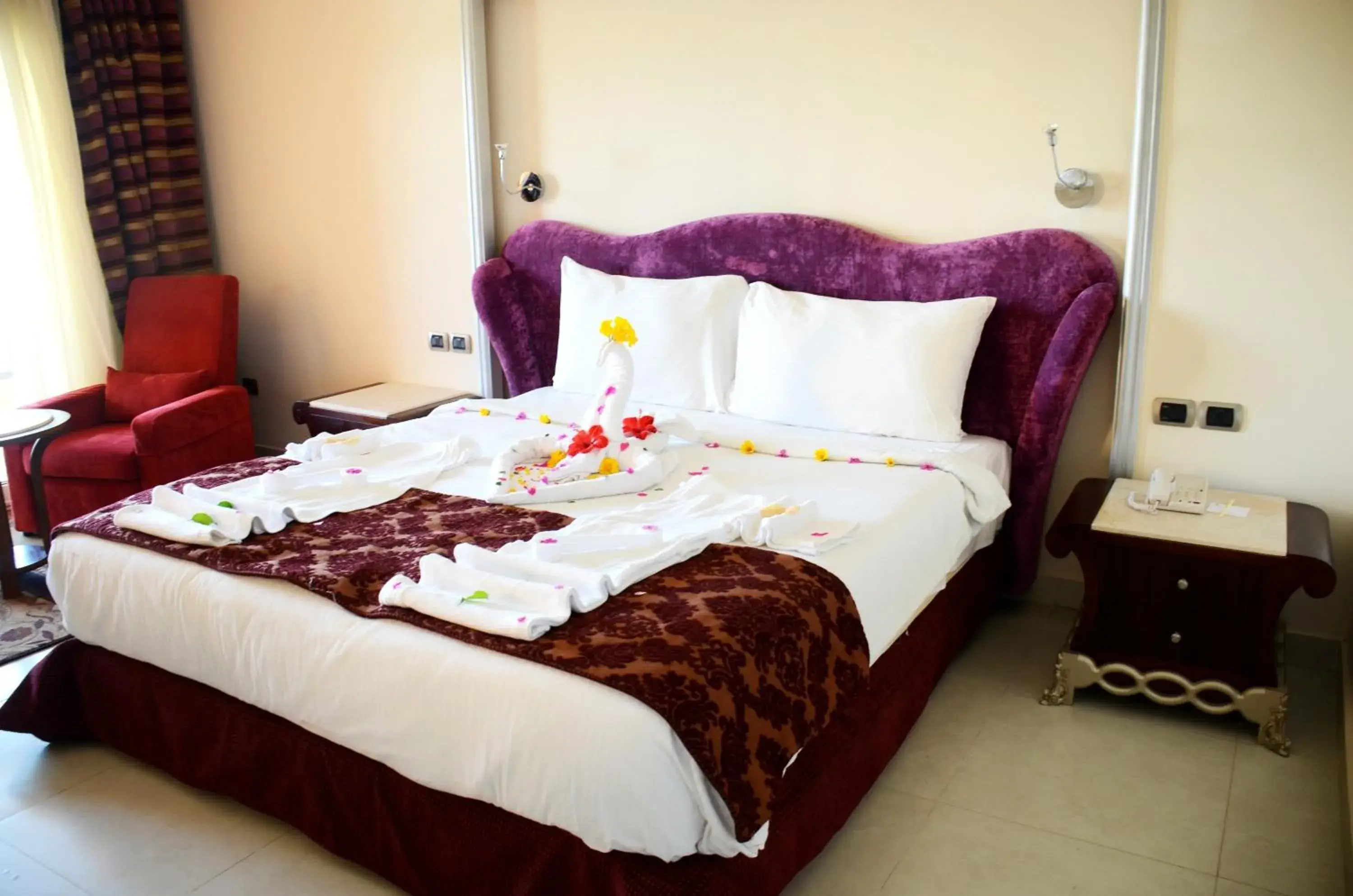 Bedroom, Bed in Rehana Royal Beach Resort - Aquapark & Spa - Family & Couples Only