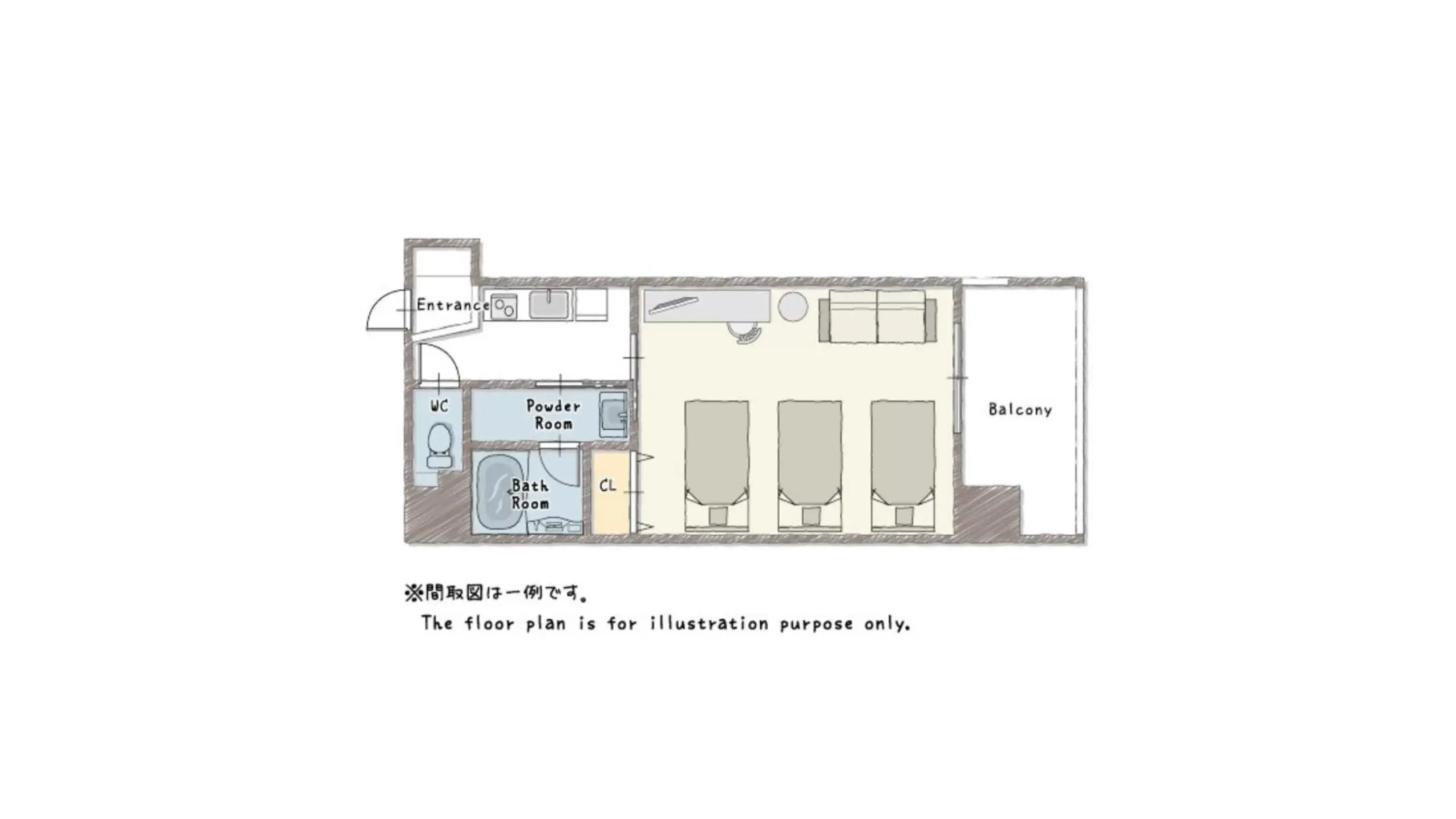 Floor Plan in nedoco Osaka West