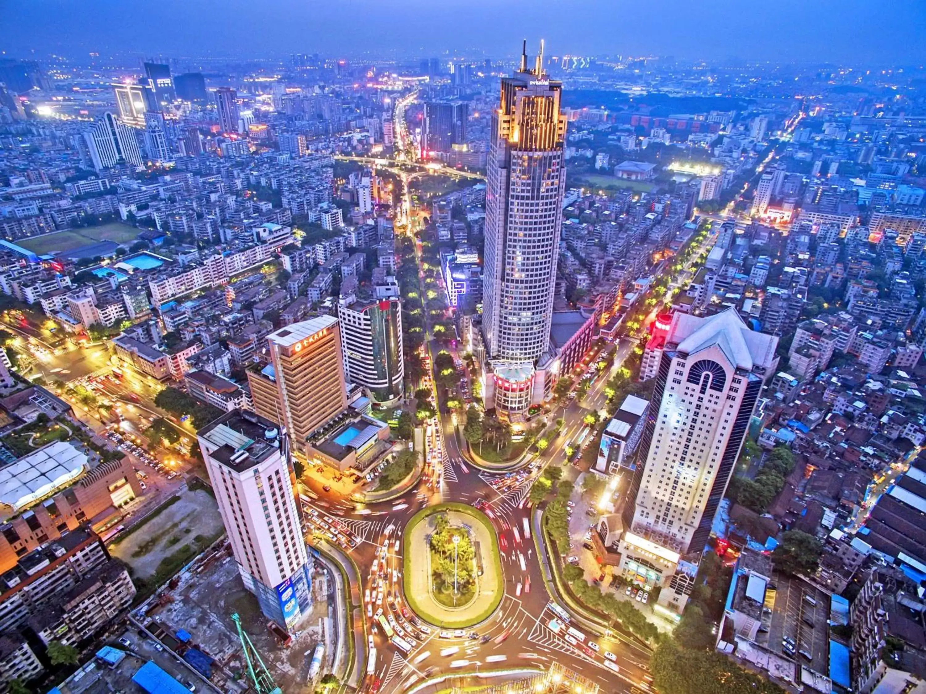 Nearby landmark, Bird's-eye View in Swissotel Foshan, Guangdong - Free shuttle bus during canton fair complex during canton fair period