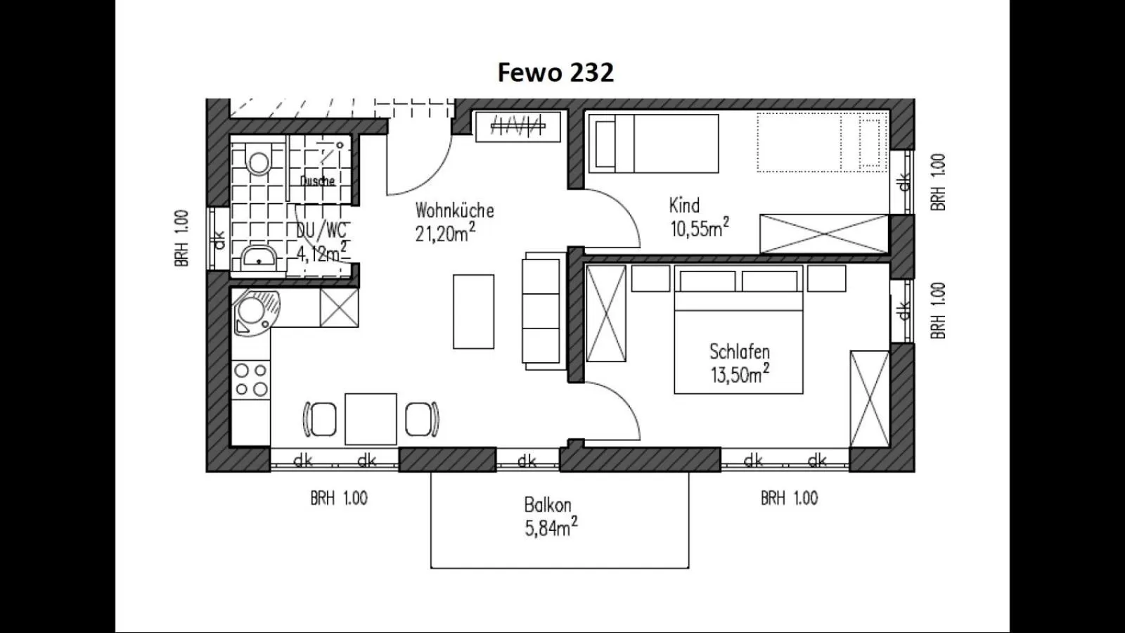 Floor plan in Gästehaus und Fewo Lamm Garni