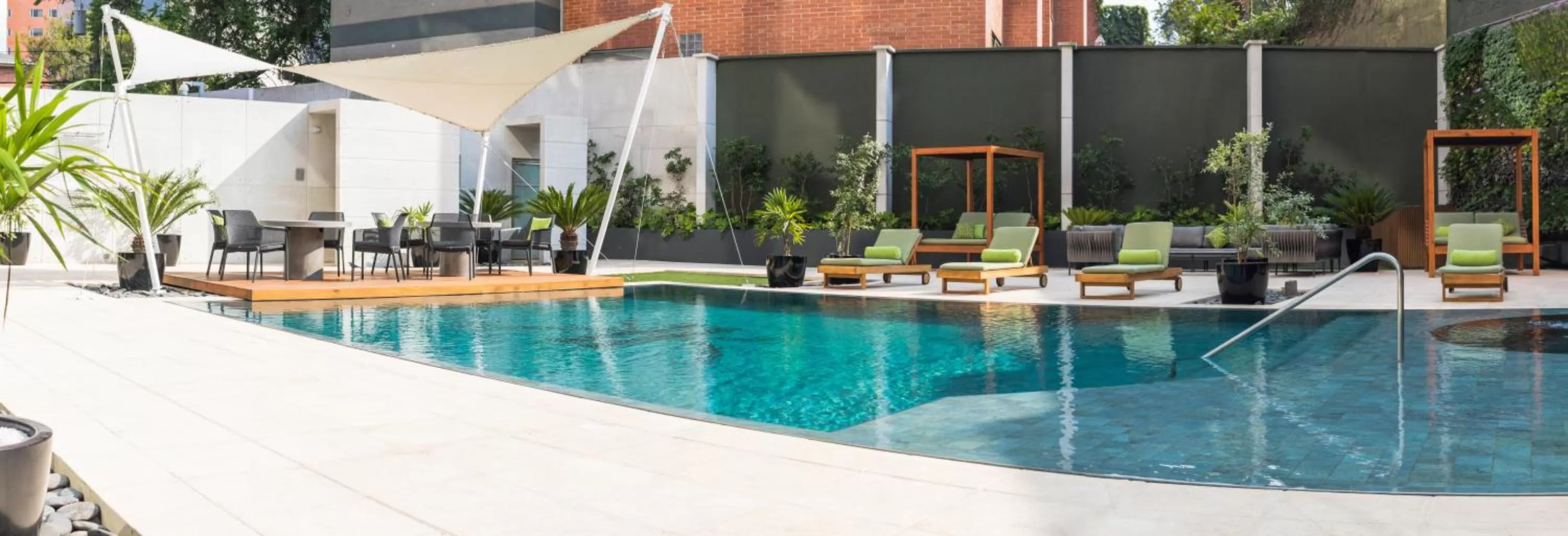 Pool view in Adriatika Hotel & Residence