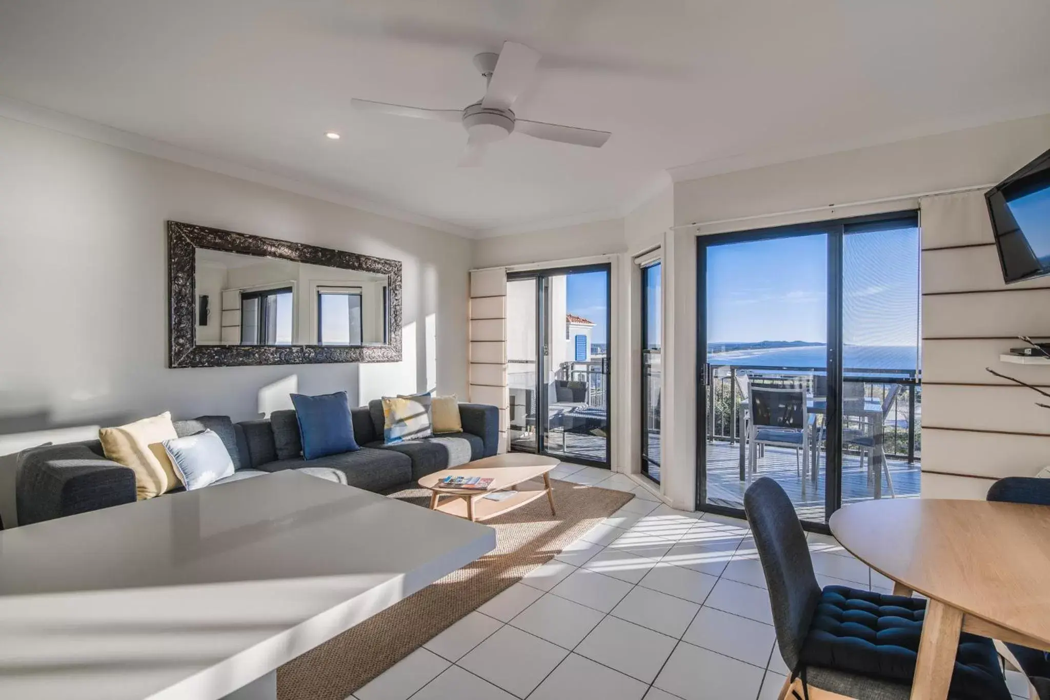 Living room in The Point Coolum