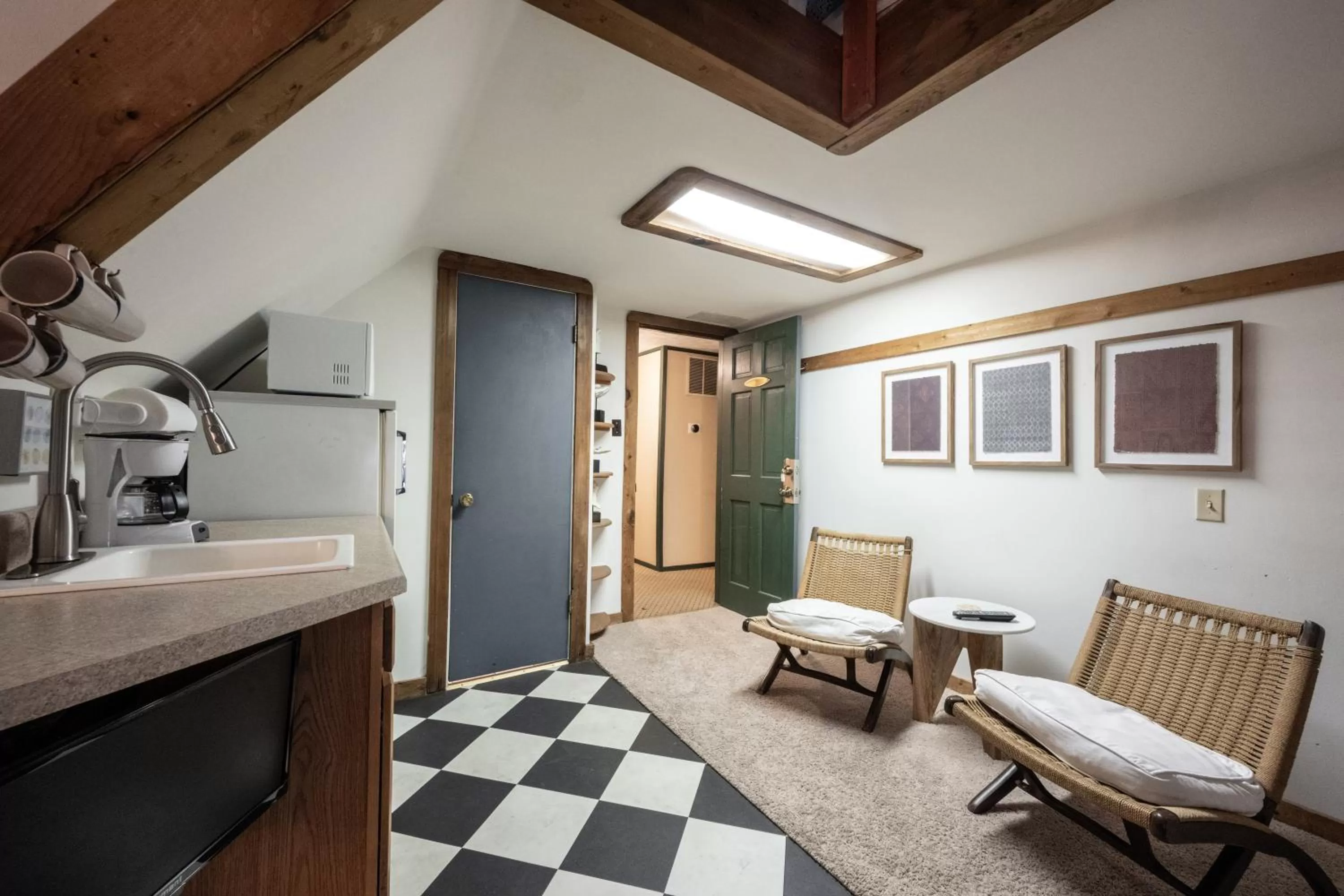 Seating area in Stone Soup Inn