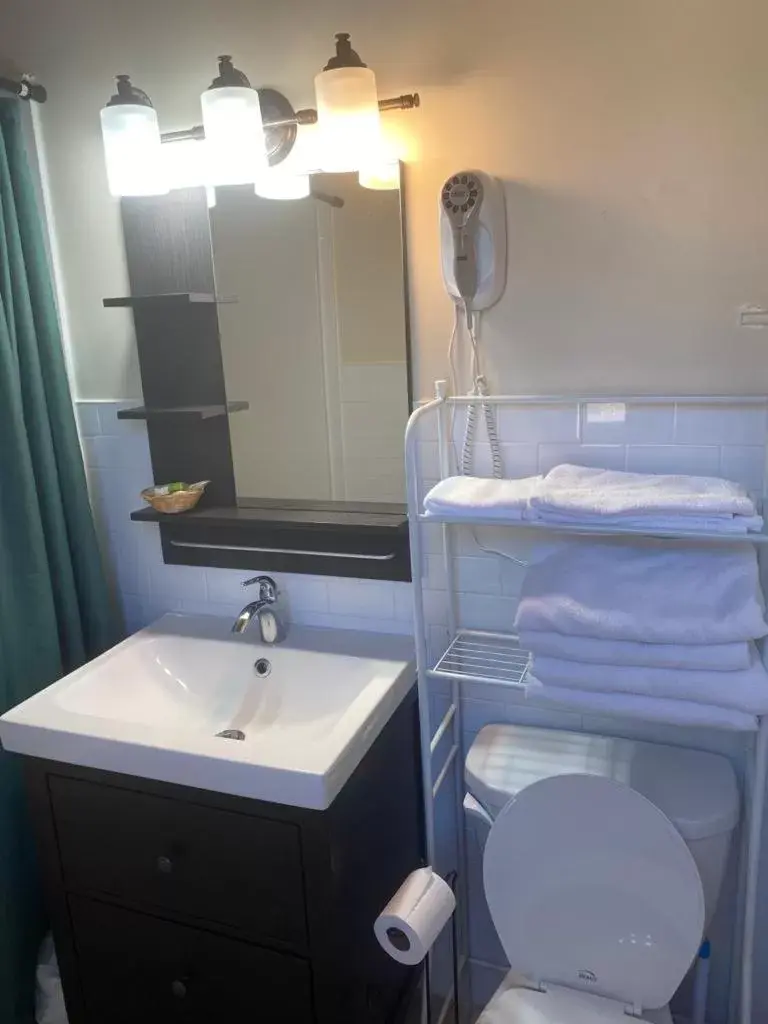 Bathroom in Huron Sands Motel and Restaurant