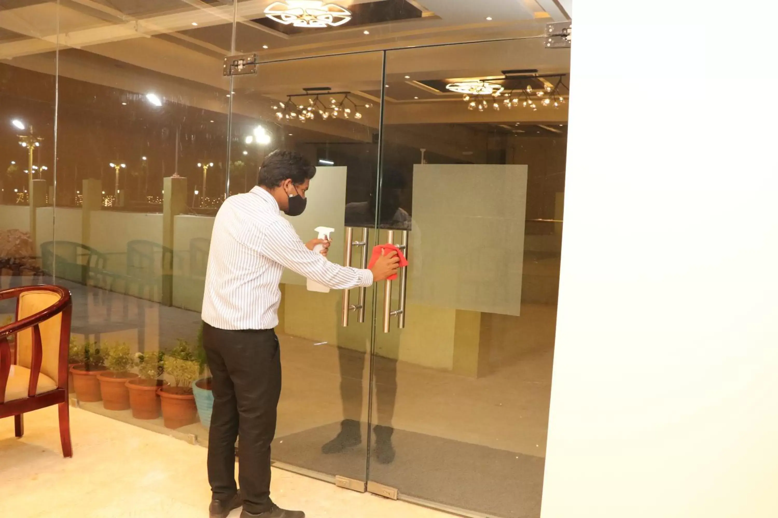 Lobby or reception in Gadiraju Palace Convention Centre & Hotel Lobby or reception in Gadiraju Palace Convention Centre & Hotel