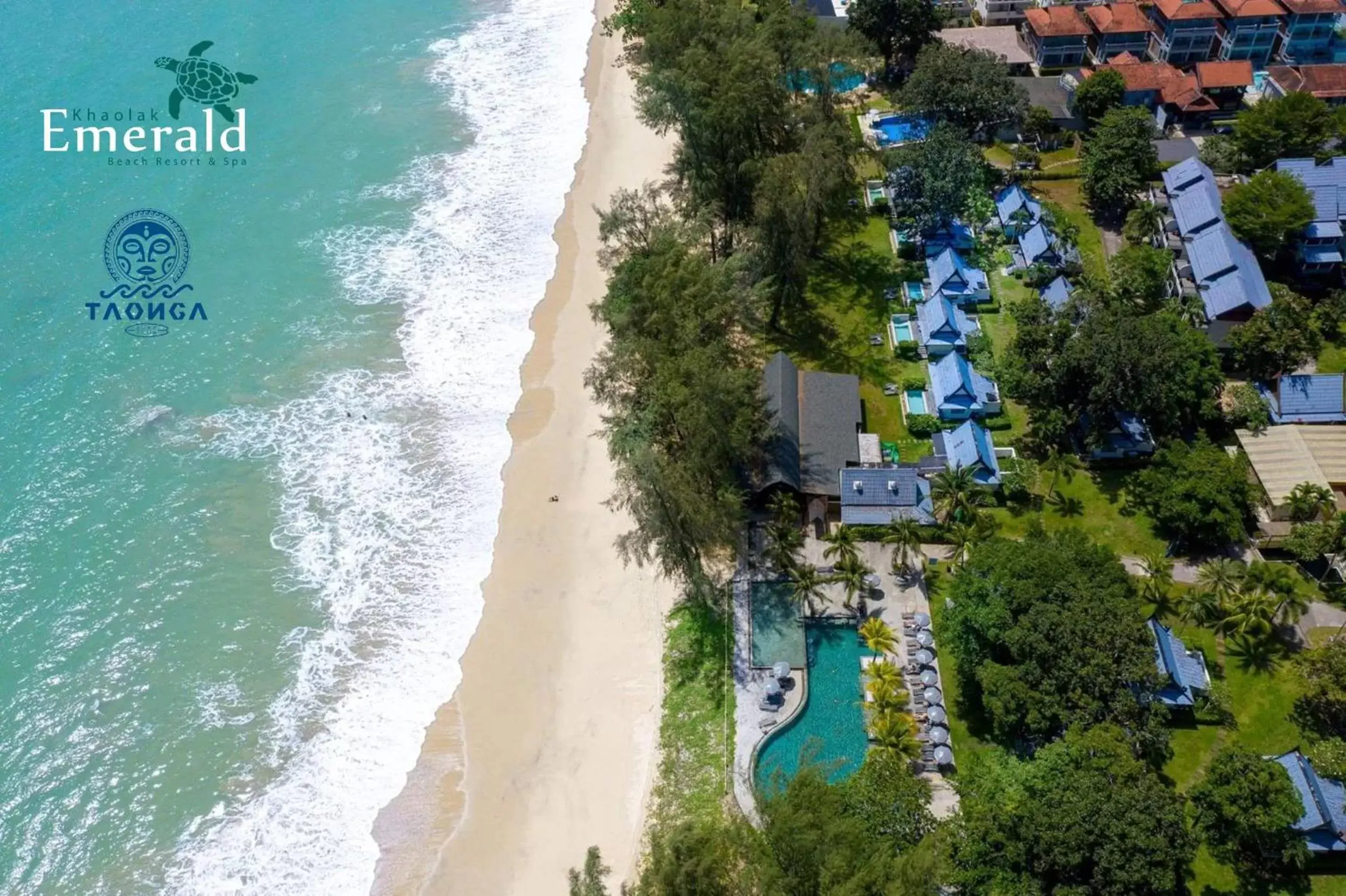 Property building, Bird's-eye View in Khaolak Emerald Surf Beach Resort and Spa - SHA Extra Plus