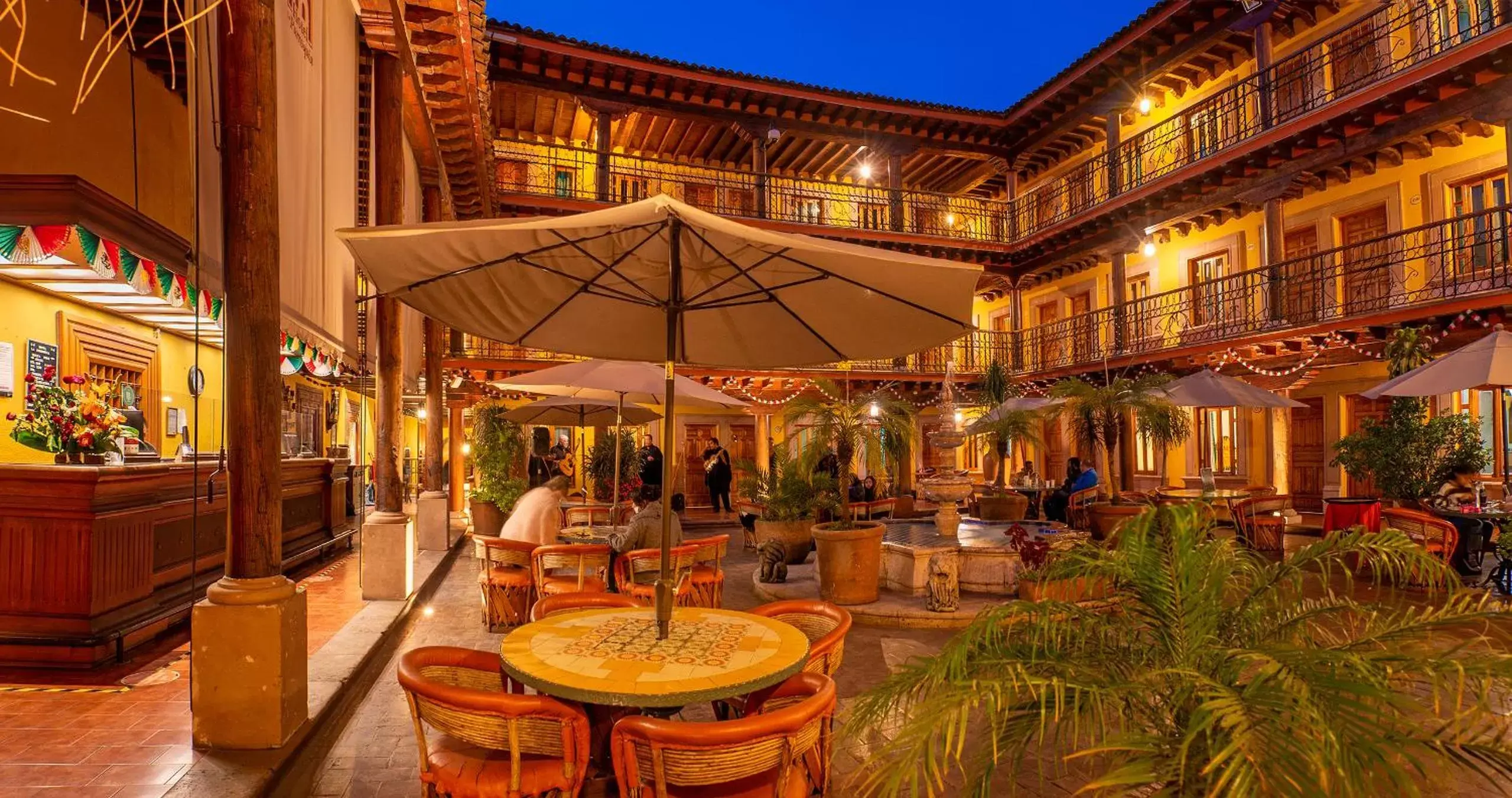 Patio in Hotel la Parroquia