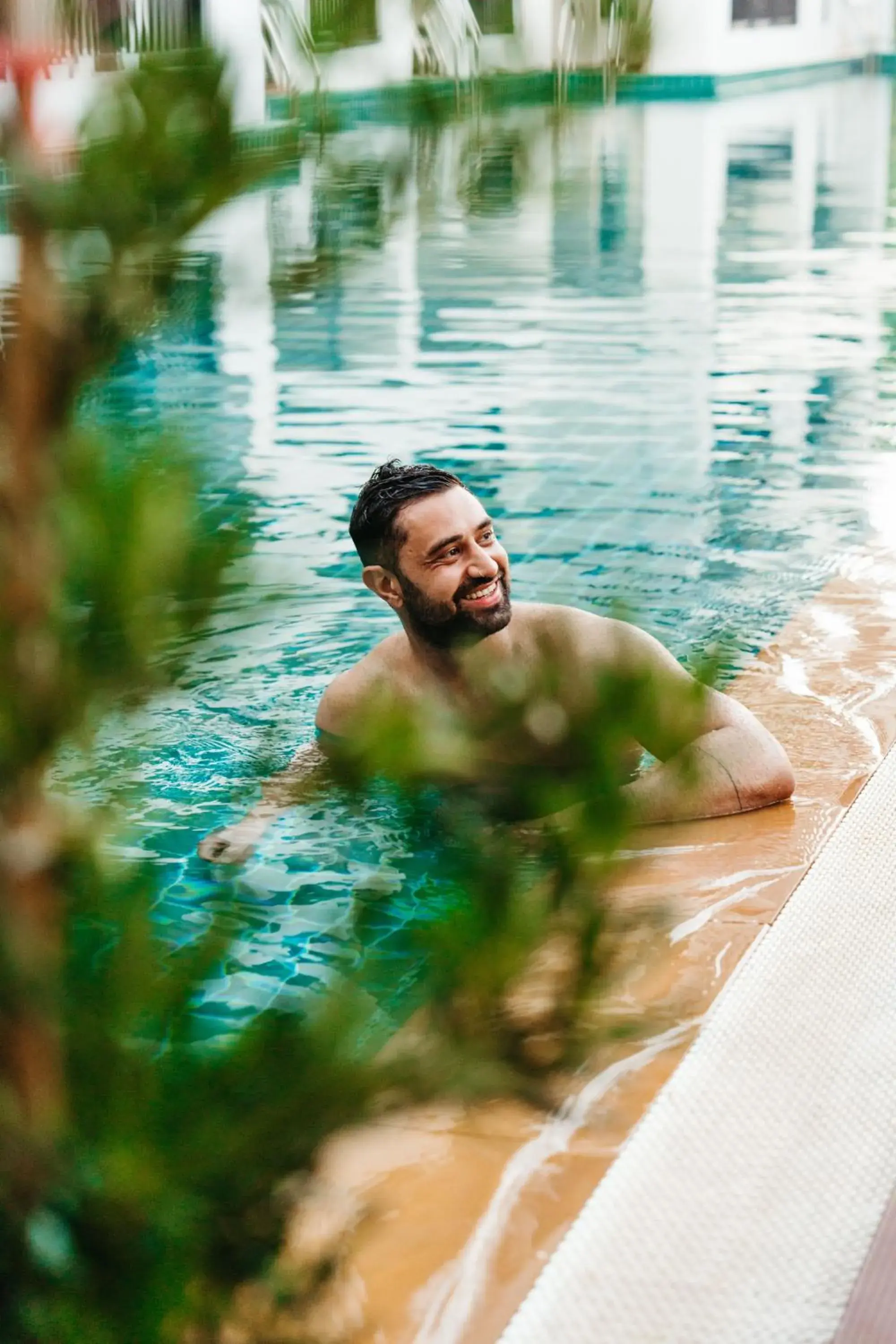 Pool view in Casa Del M Patong Phuket - Newly Renovated Pool view in Casa Del M Patong Phuket - Newly Renovated